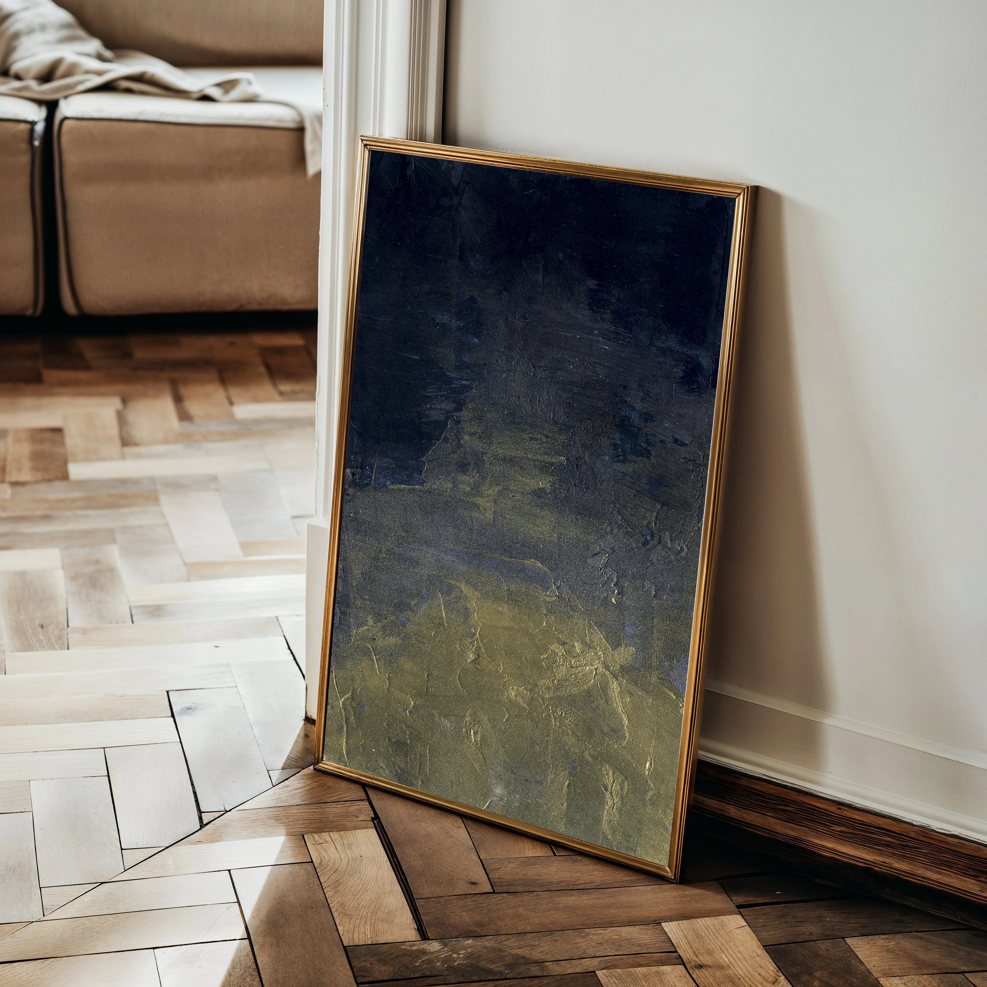 Abstract 201 Canvas Art 60 x 40 cm / Black