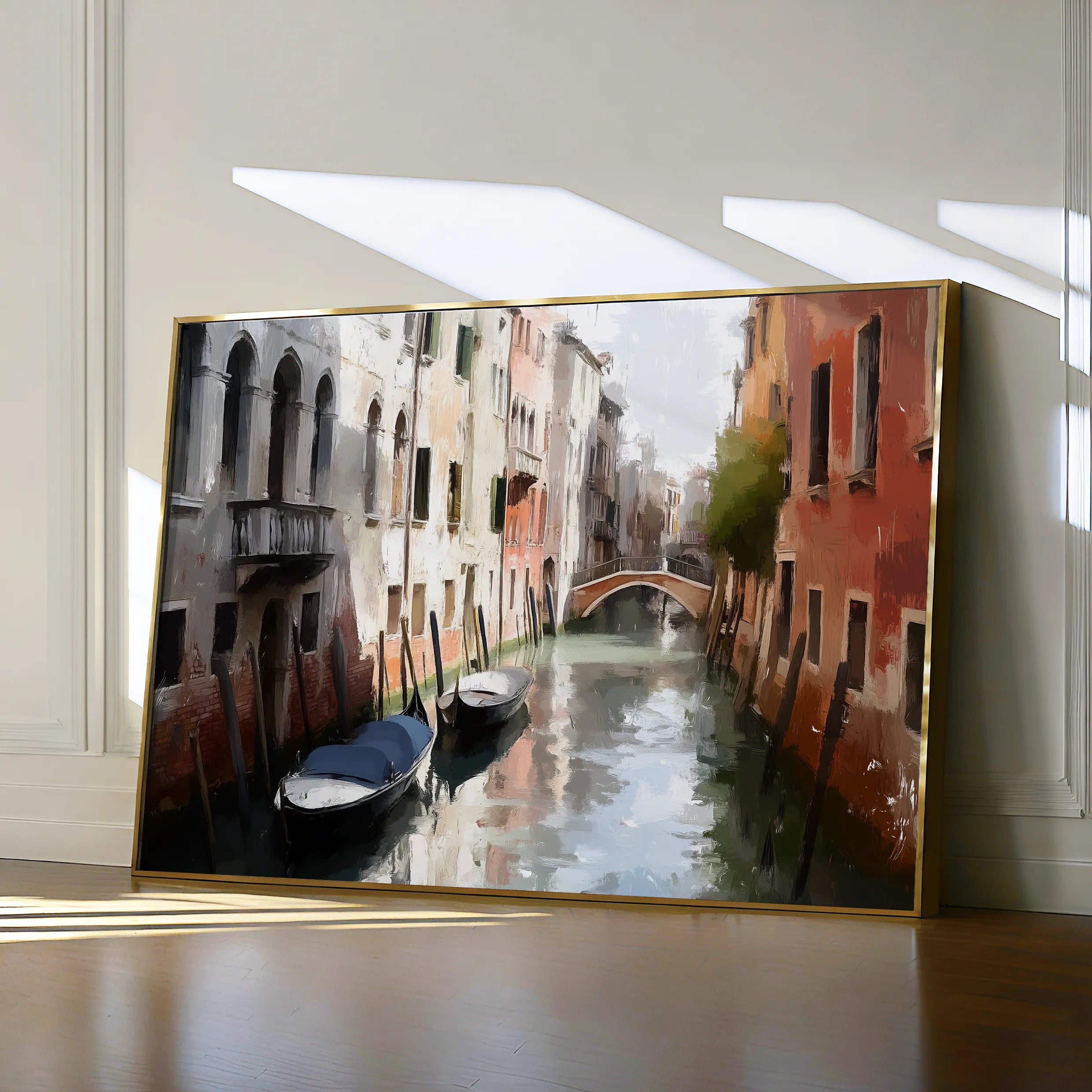 Landscape 201 Canvas Art 60 x 40 cm / Black