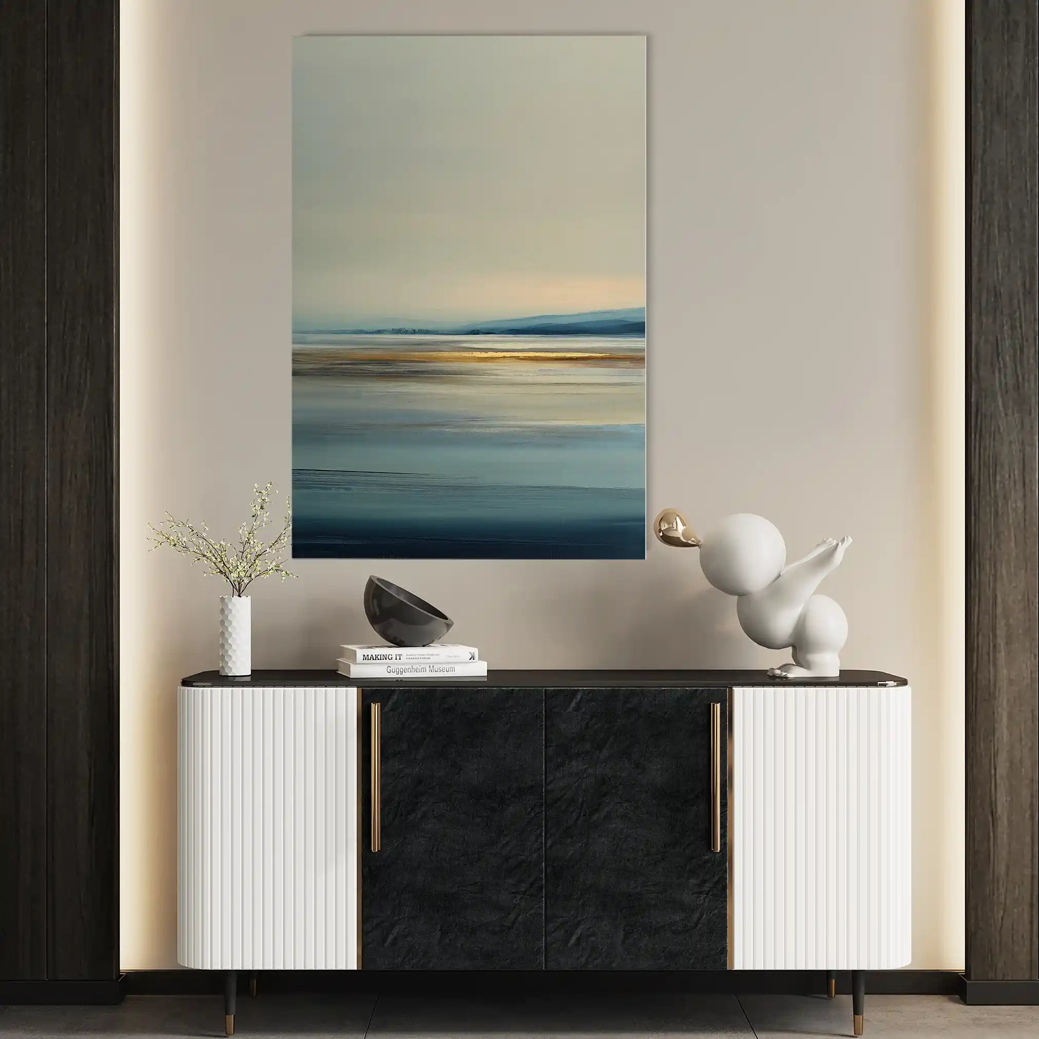 Abstract 2010 Canvas Art 60 x 40 cm / Black