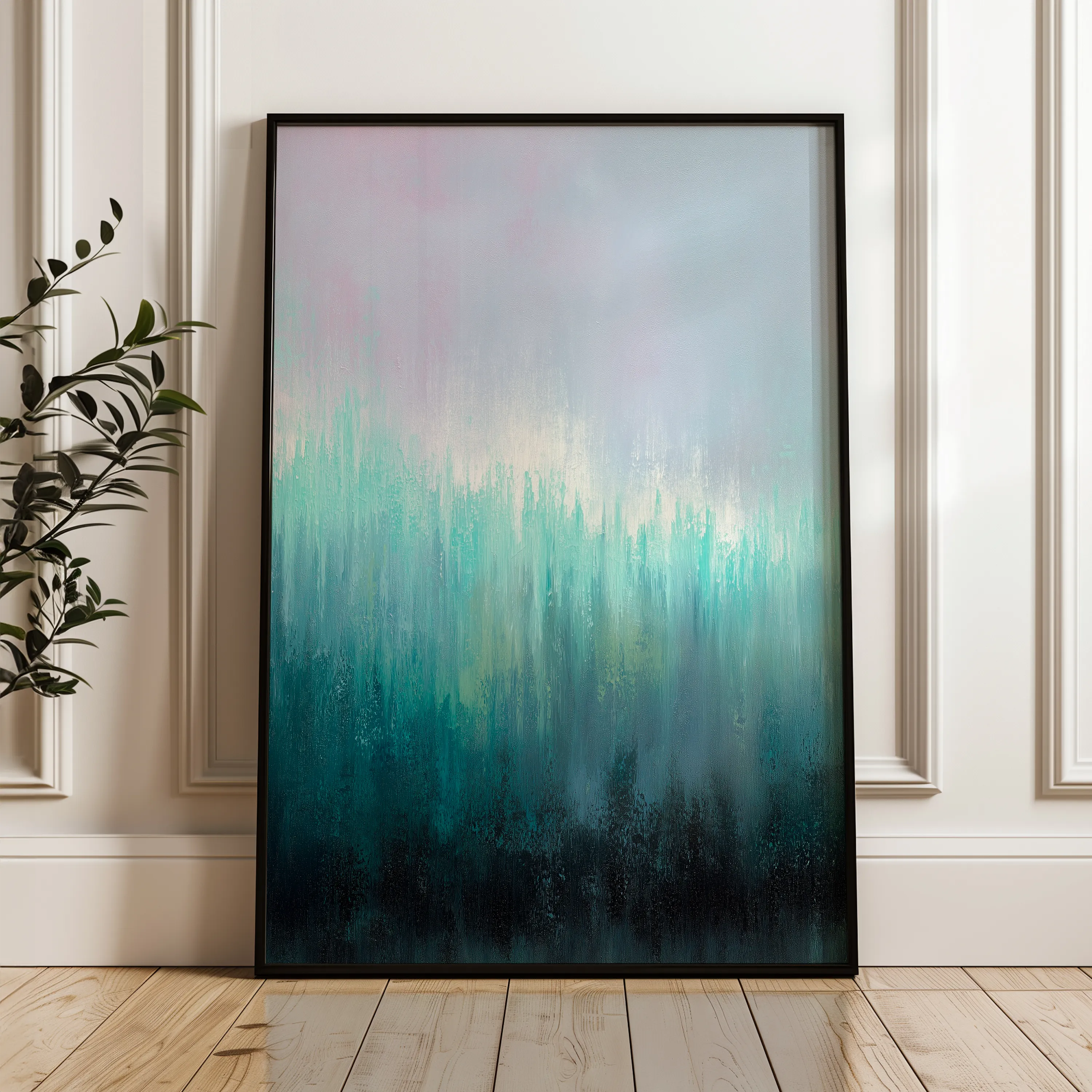 Abstract 2012 Canvas Art 60 x 40 cm / Black