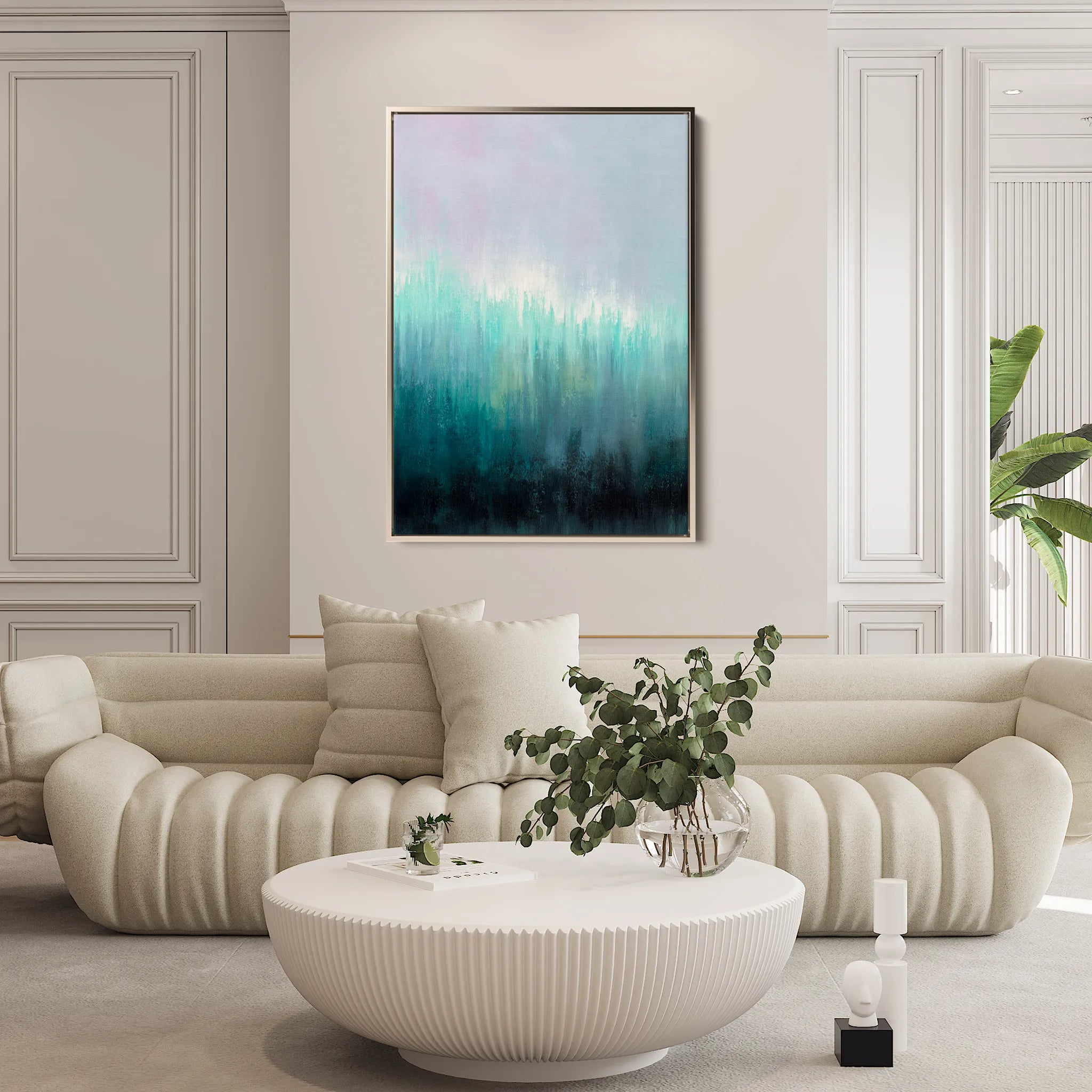 Abstract 2012 Canvas Art 60 x 40 cm / Black