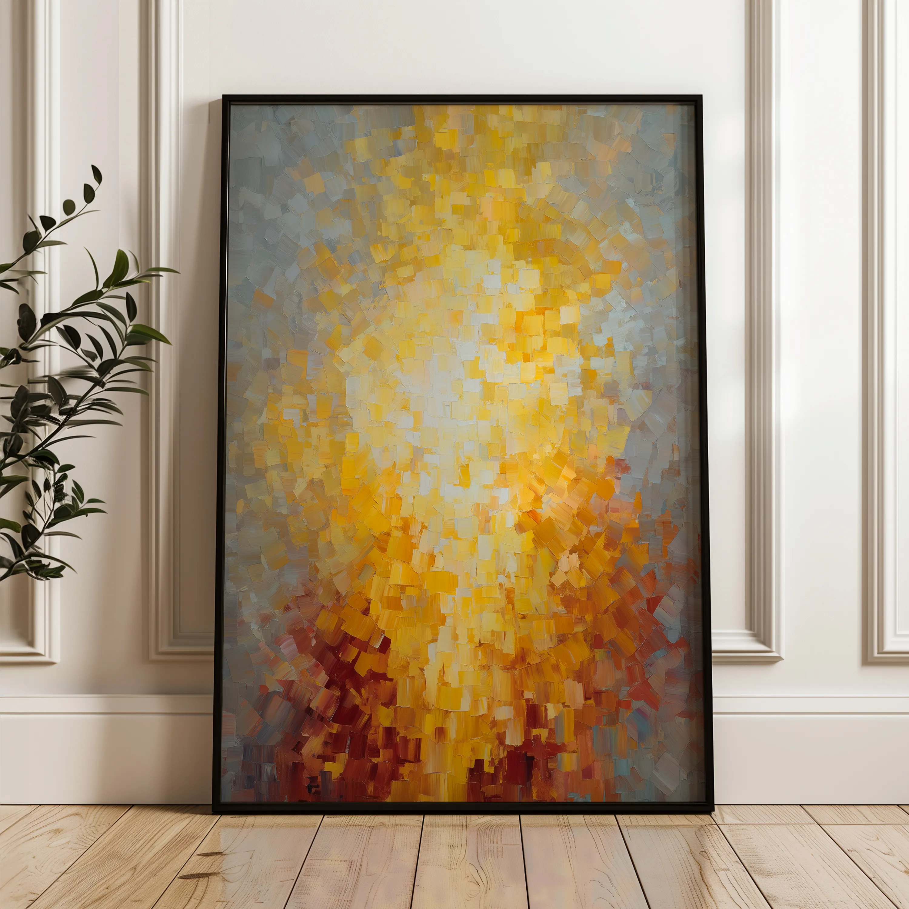 Abstract 2014 Canvas Art 60 x 40 cm / Black