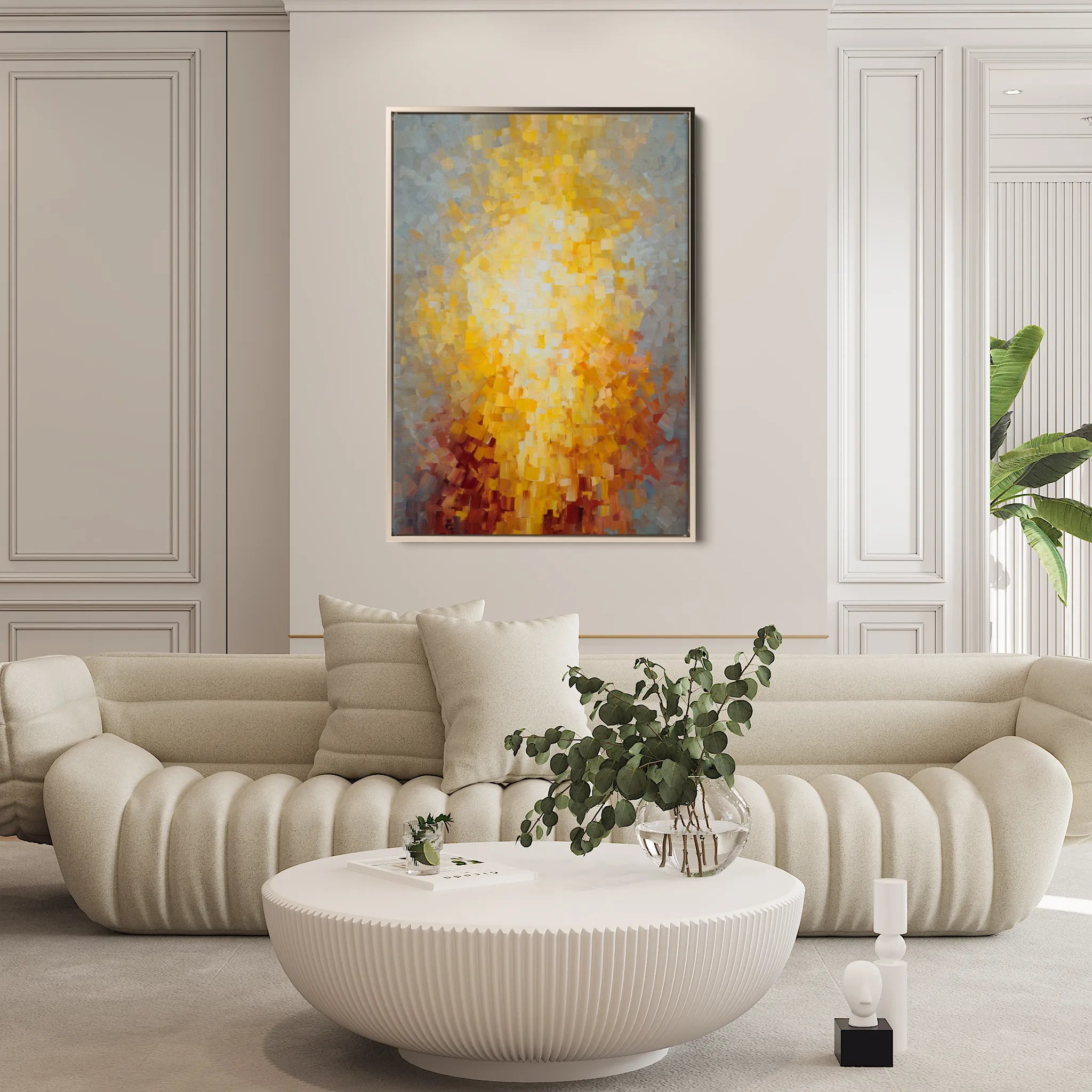 Abstract 2014 Canvas Art 60 x 40 cm / Black