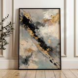 Abstract 2015 Canvas Art 60 x 40 cm / Black