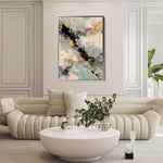 Abstract 2015 Canvas Art 60 x 40 cm / Black