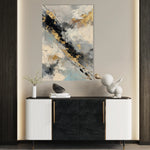 Abstract 2015 Canvas Art 60 x 40 cm / Black