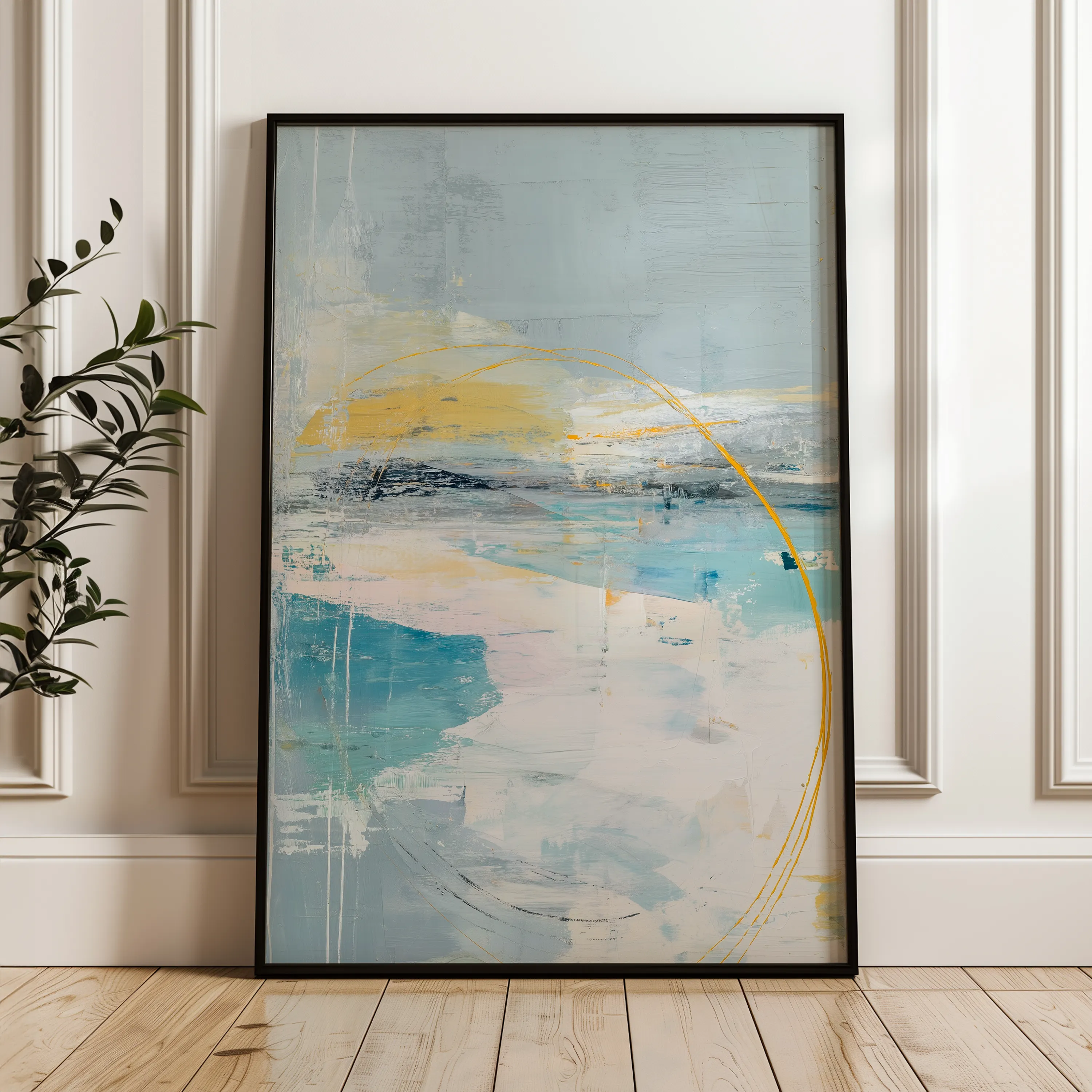 Abstract 2016 Canvas Art 60 x 40 cm / Black