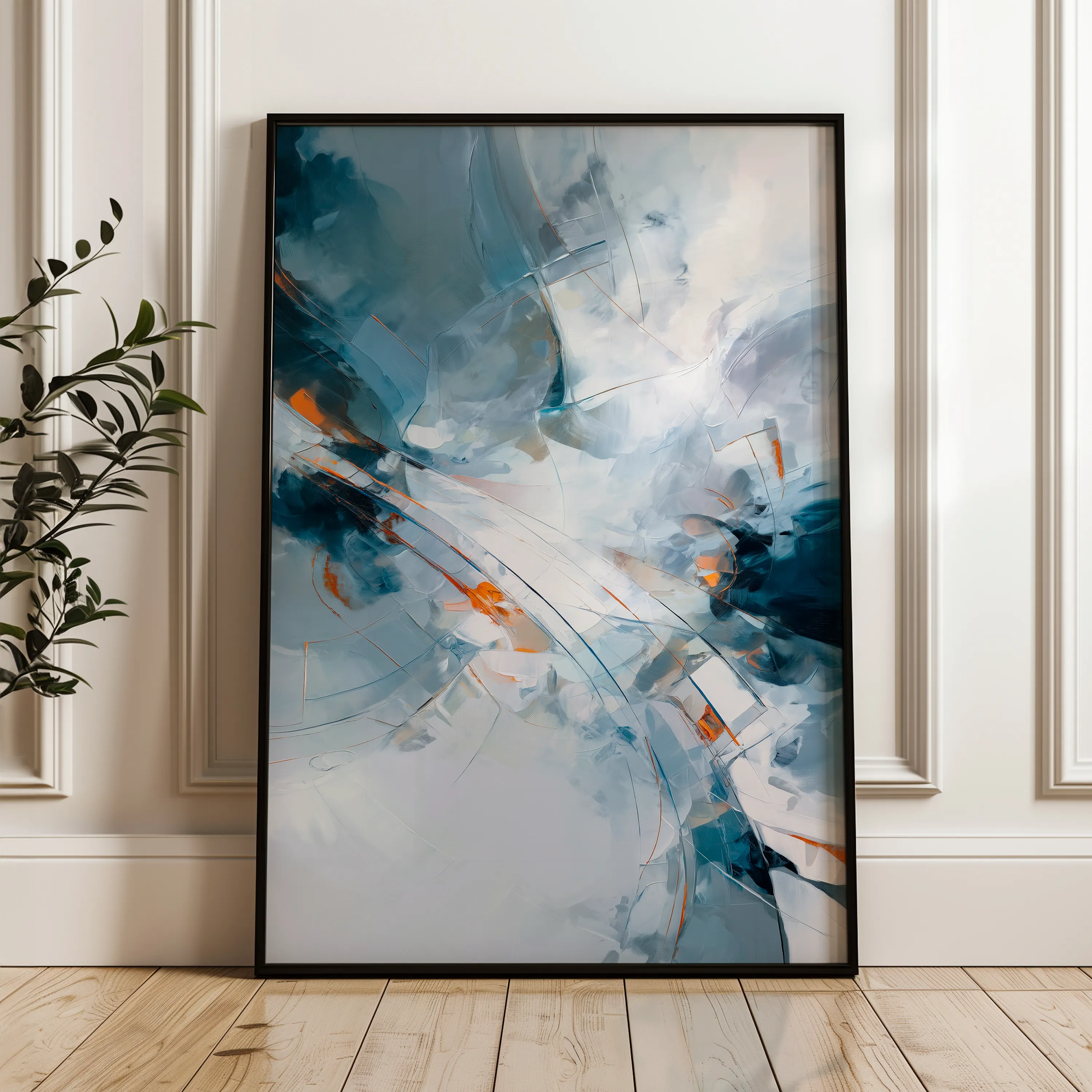 Abstract 2017 Canvas Art 60 x 40 cm / Black