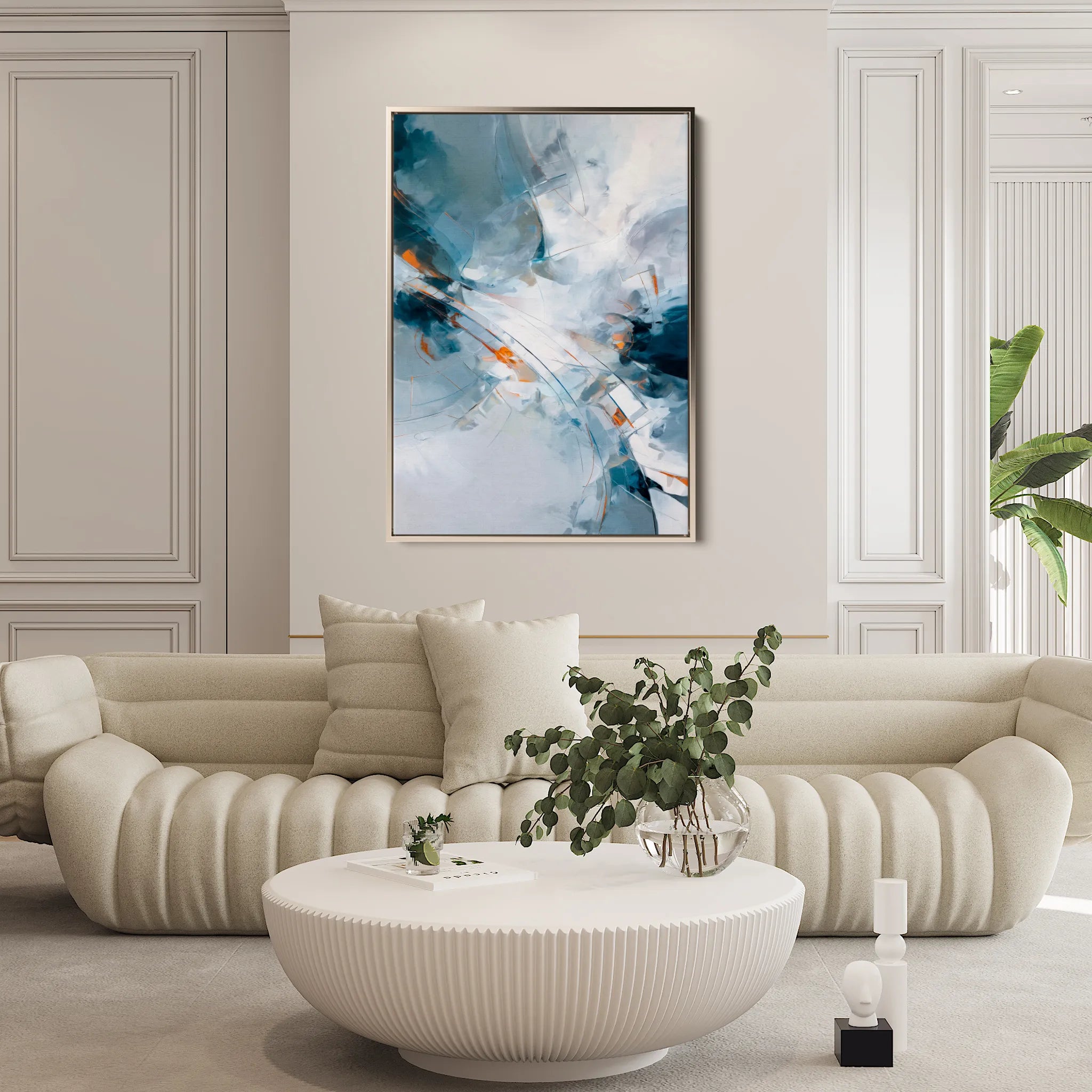 Abstract 2017 Canvas Art 60 x 40 cm / Black