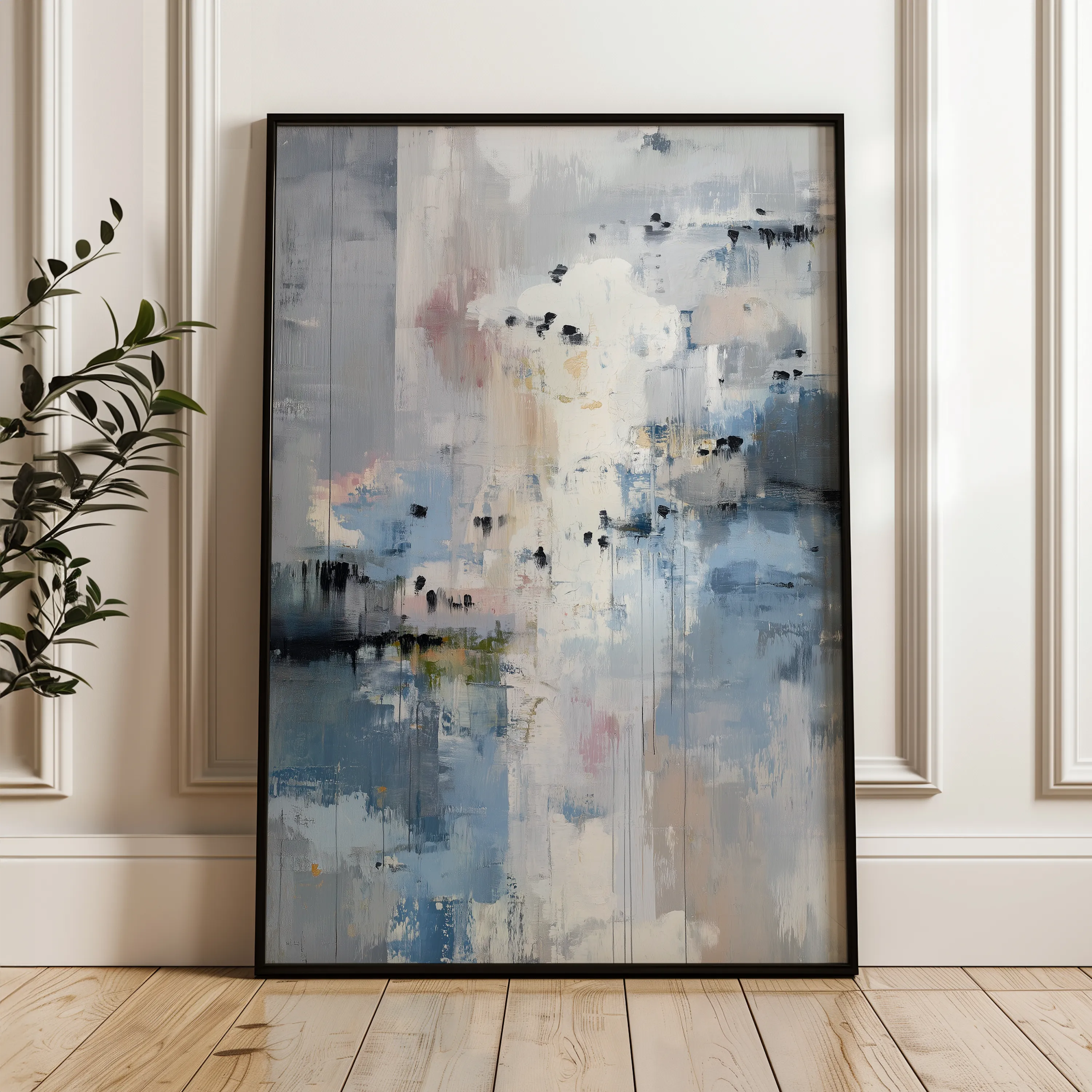 Abstract 2019 Canvas Art 60 x 40 cm / Black