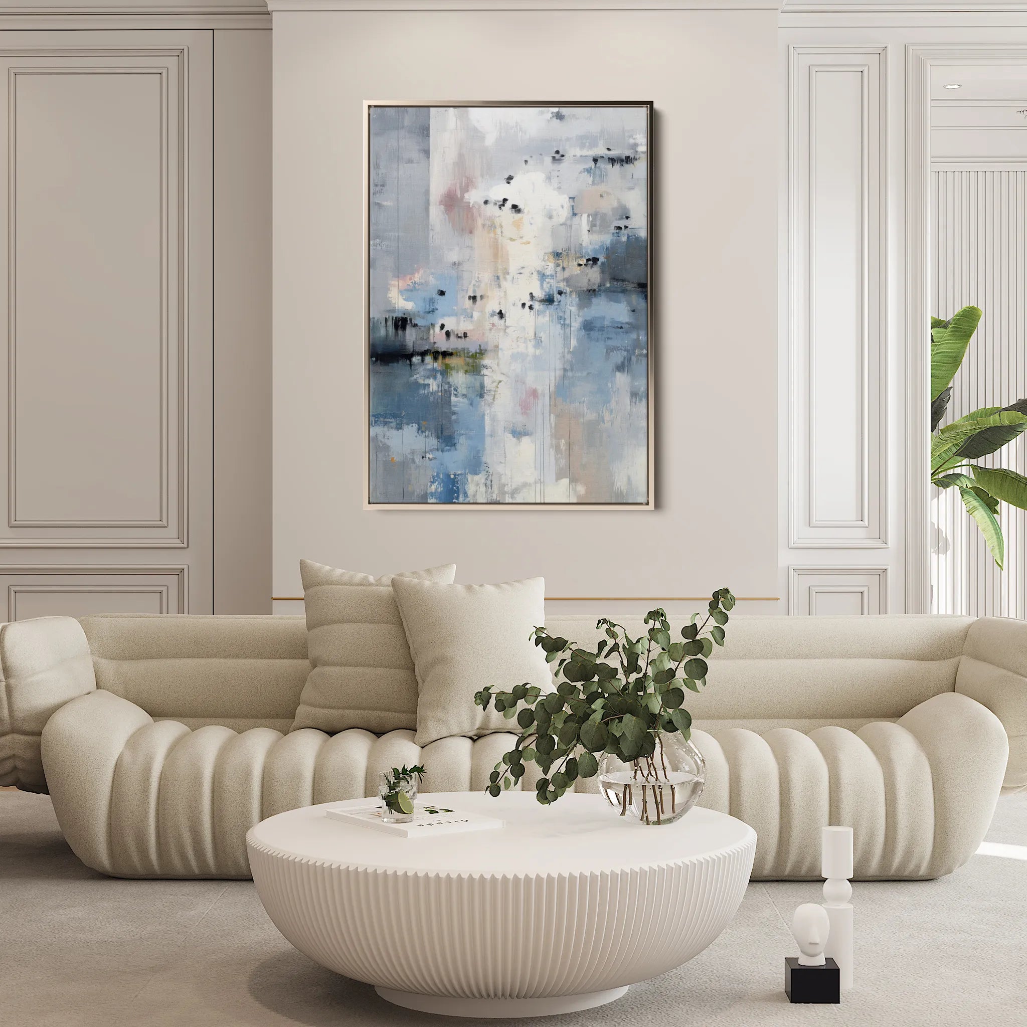 Abstract 2019 Canvas Art 60 x 40 cm / Black