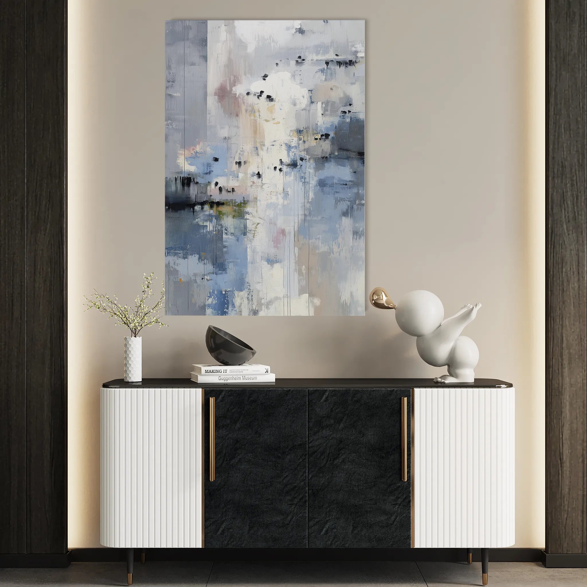 Abstract 2019 Canvas Art 60 x 40 cm / Black
