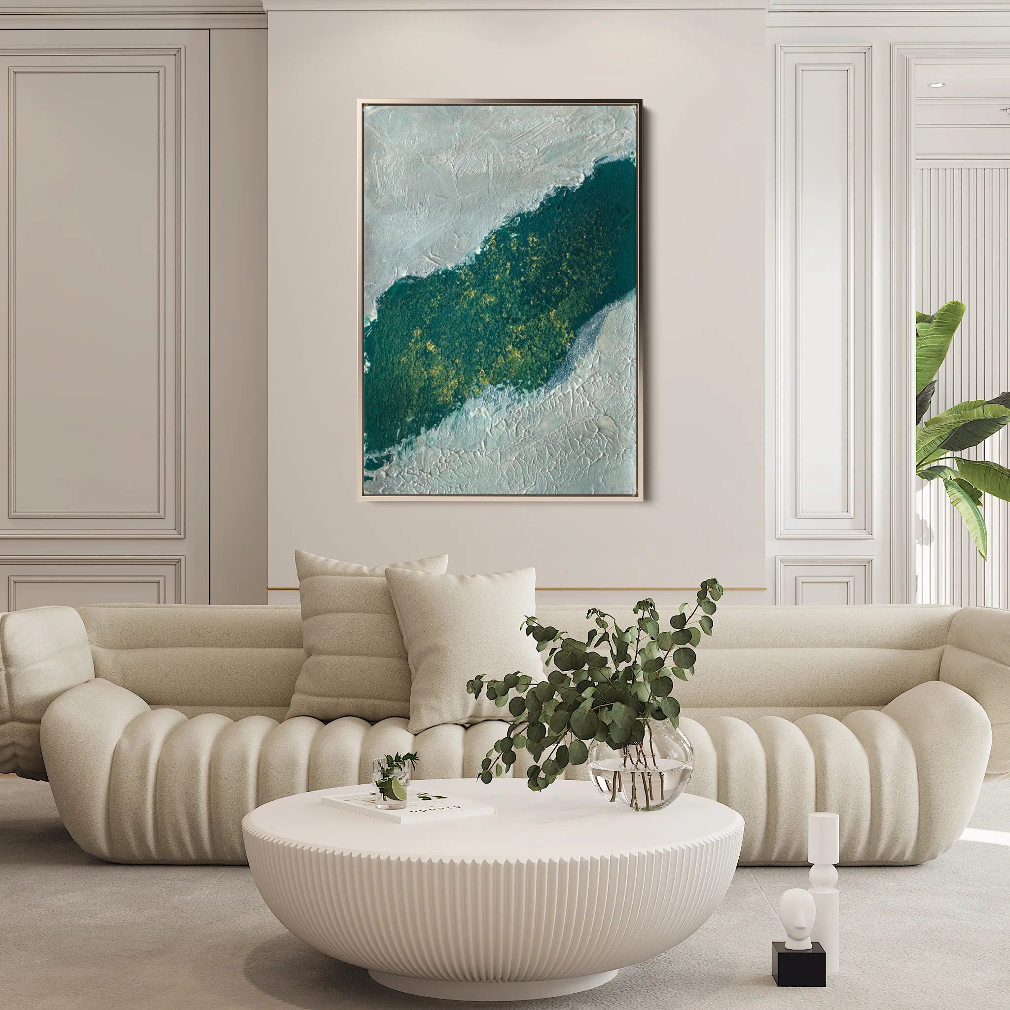 Abstract 202 Canvas Art 60 x 40 cm / Black