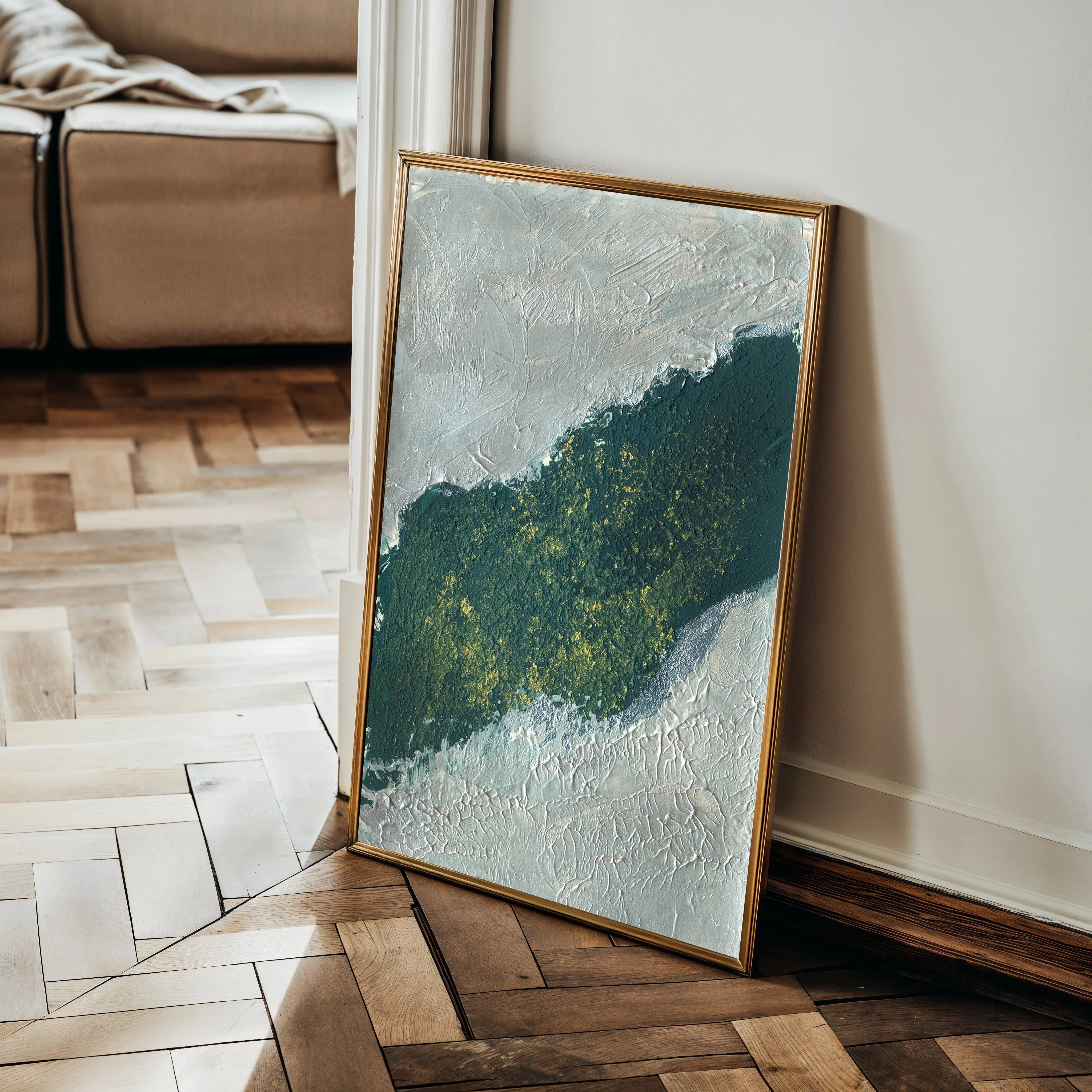 Abstract 202 Canvas Art 60 x 40 cm / Black