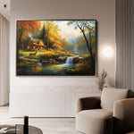 Landscape 202 Canvas Art 60 x 40 cm / Black