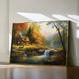 Landscape 202 Canvas Art 60 x 40 cm / Black