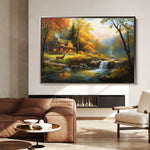 Landscape 202 Canvas Art 60 x 40 cm / Black