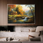 Landscape 202 Canvas Art 60 x 40 cm / Black