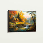 Landscape 202 Canvas Art 60 x 40 cm / Black