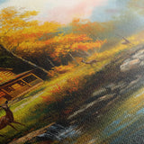 Landscape 202 Canvas Art 60 x 40 cm / Black