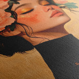 Portrait 202 Canvas Art 60 x 40 cm / Black