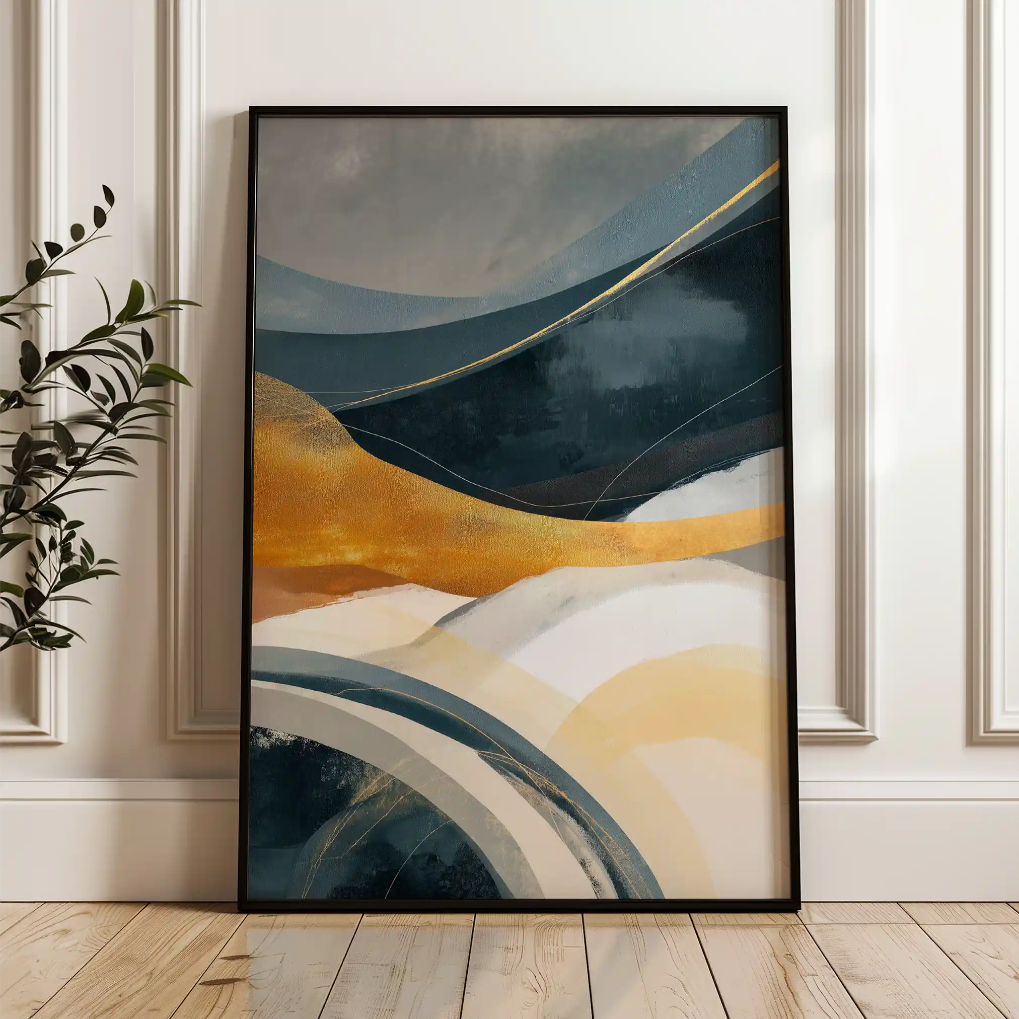Abstract 2021 Canvas Art 60 x 40 cm / Black