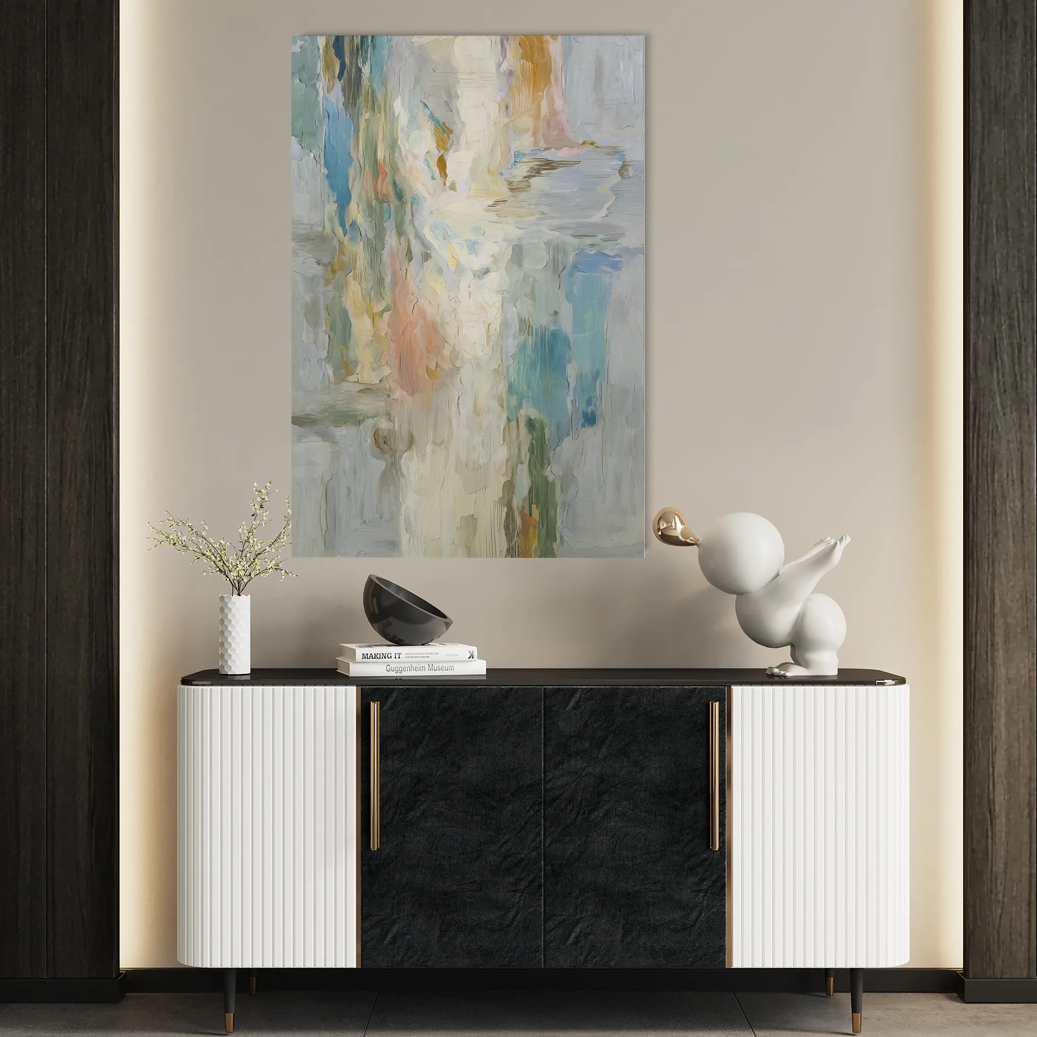 Abstract 2022 Canvas Art 60 x 40 cm / Black