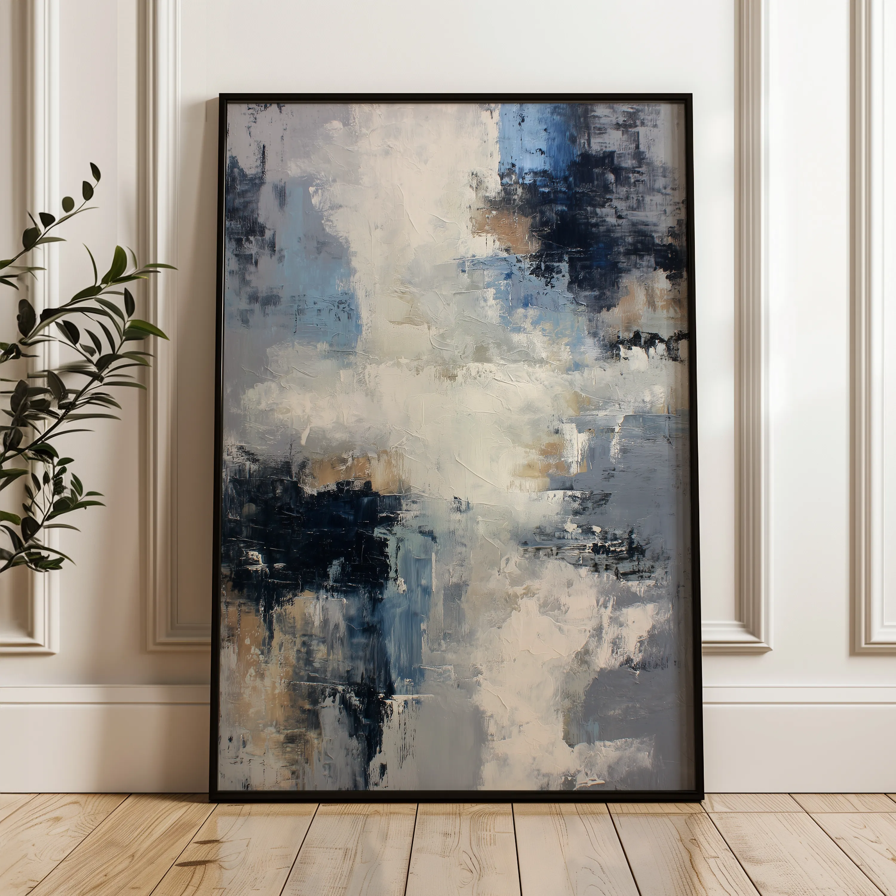 Abstract 2024 Canvas Art 60 x 40 cm / Black