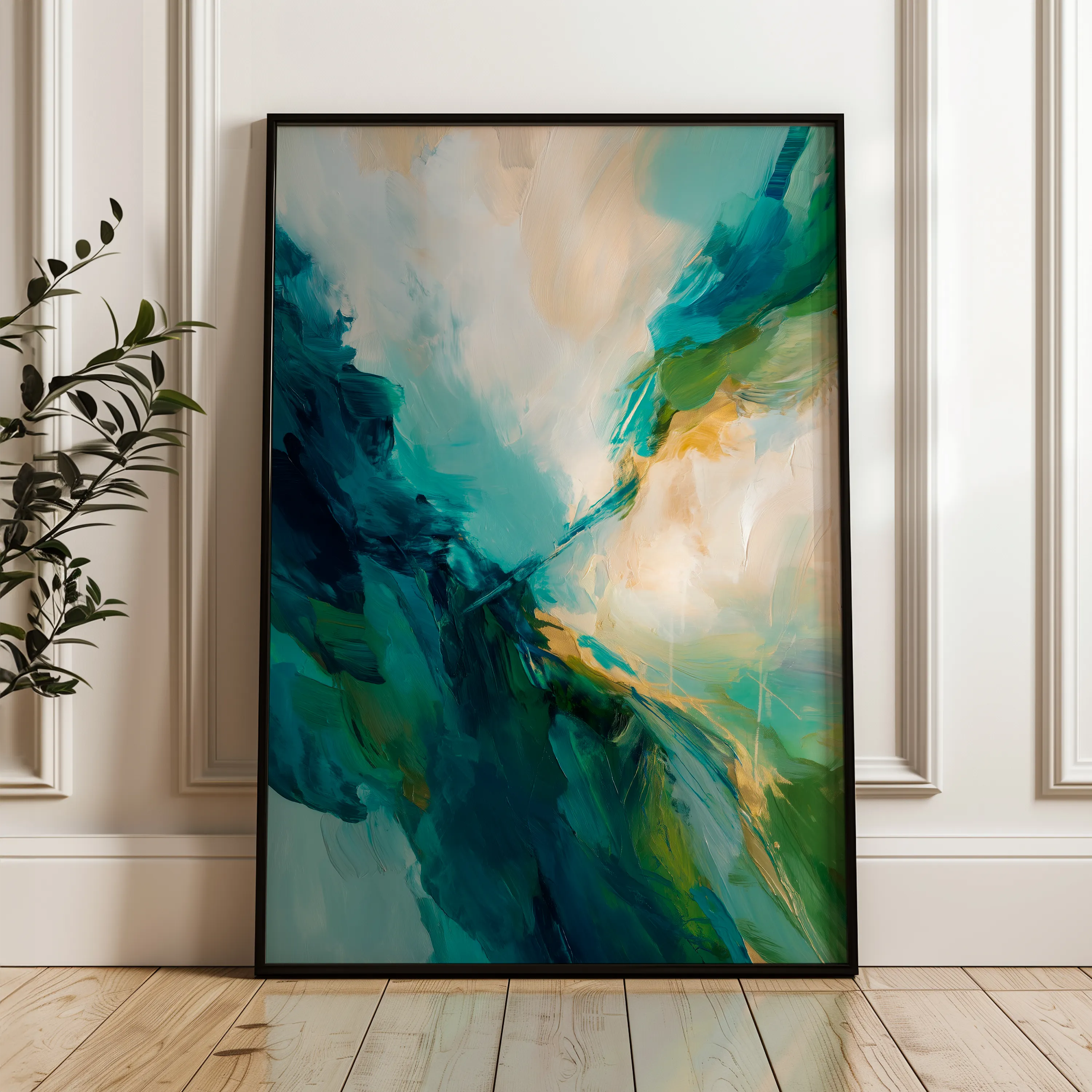 Abstract 2025 Canvas Art 60 x 40 cm / Black