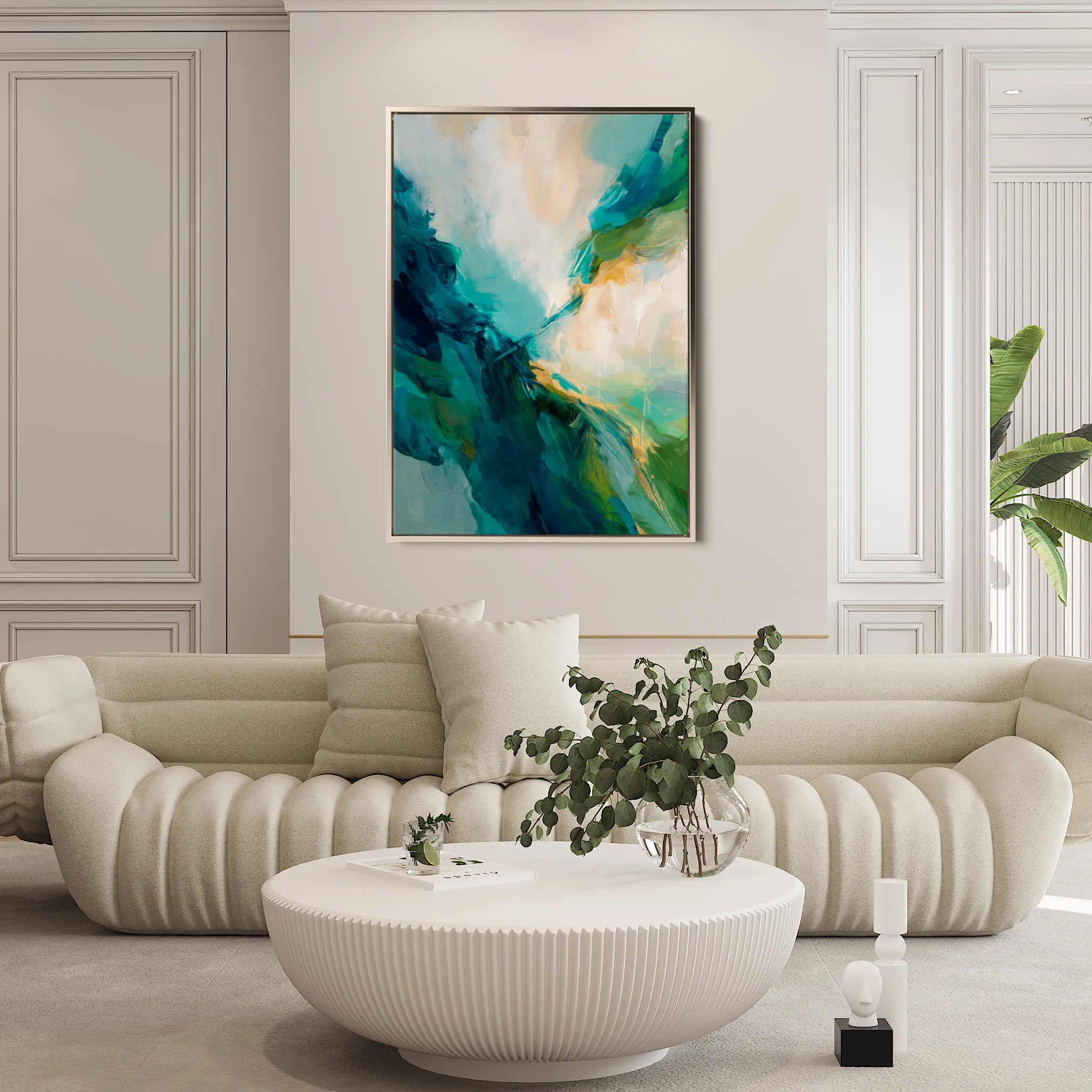 Abstract 2025 Canvas Art 60 x 40 cm / Black
