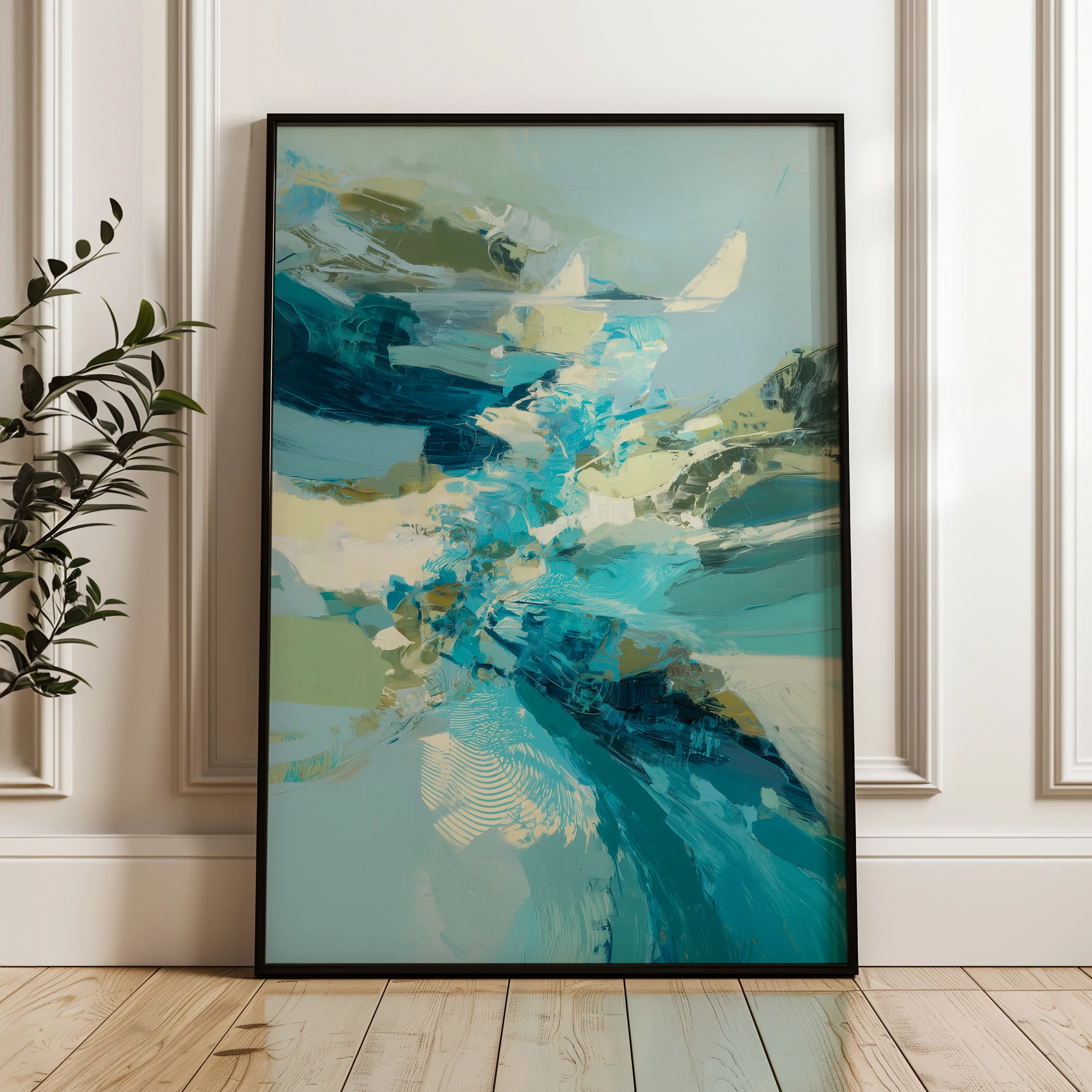 Abstract 2026 Canvas Art 60 x 40 cm / Black