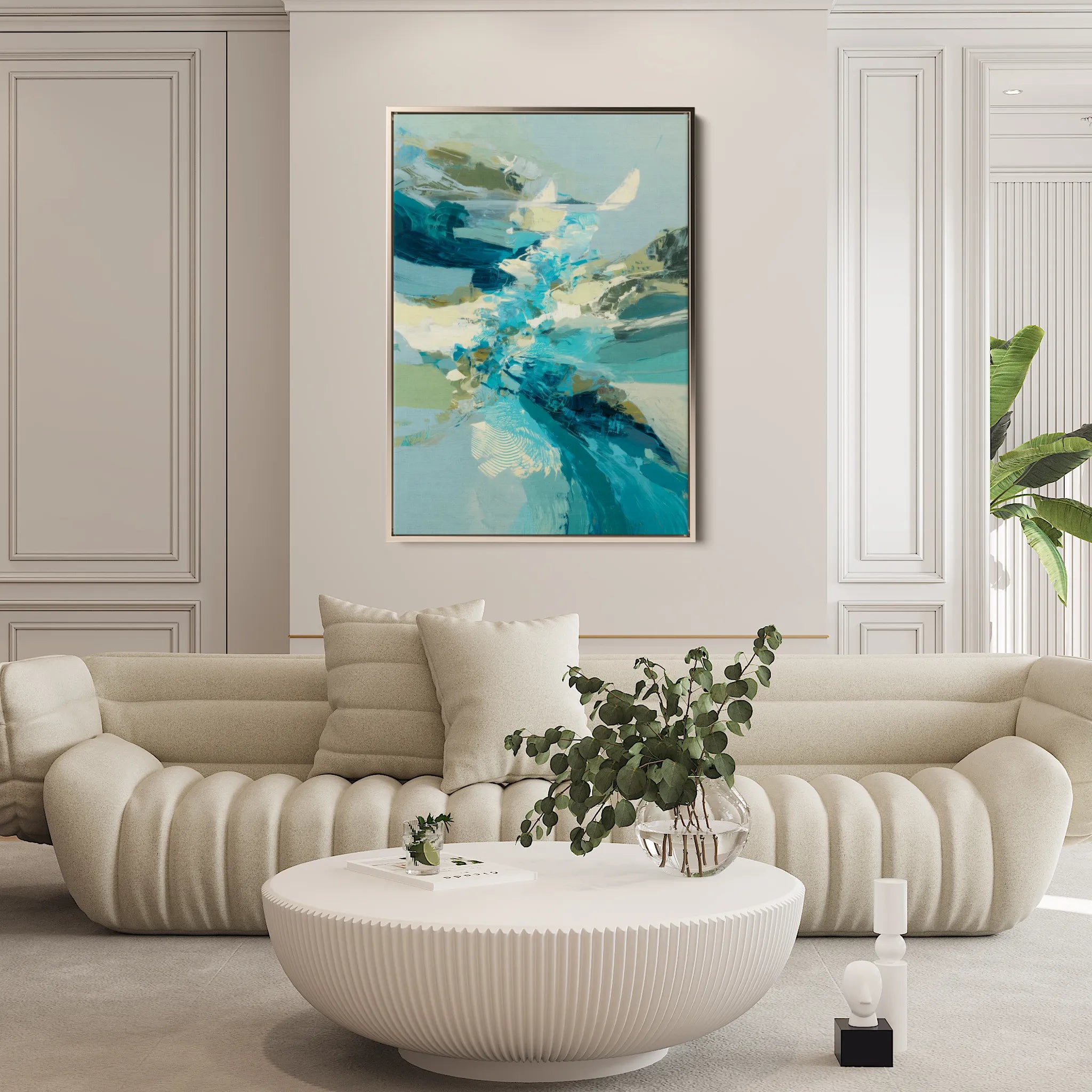 Abstract 2026 Canvas Art 60 x 40 cm / Black