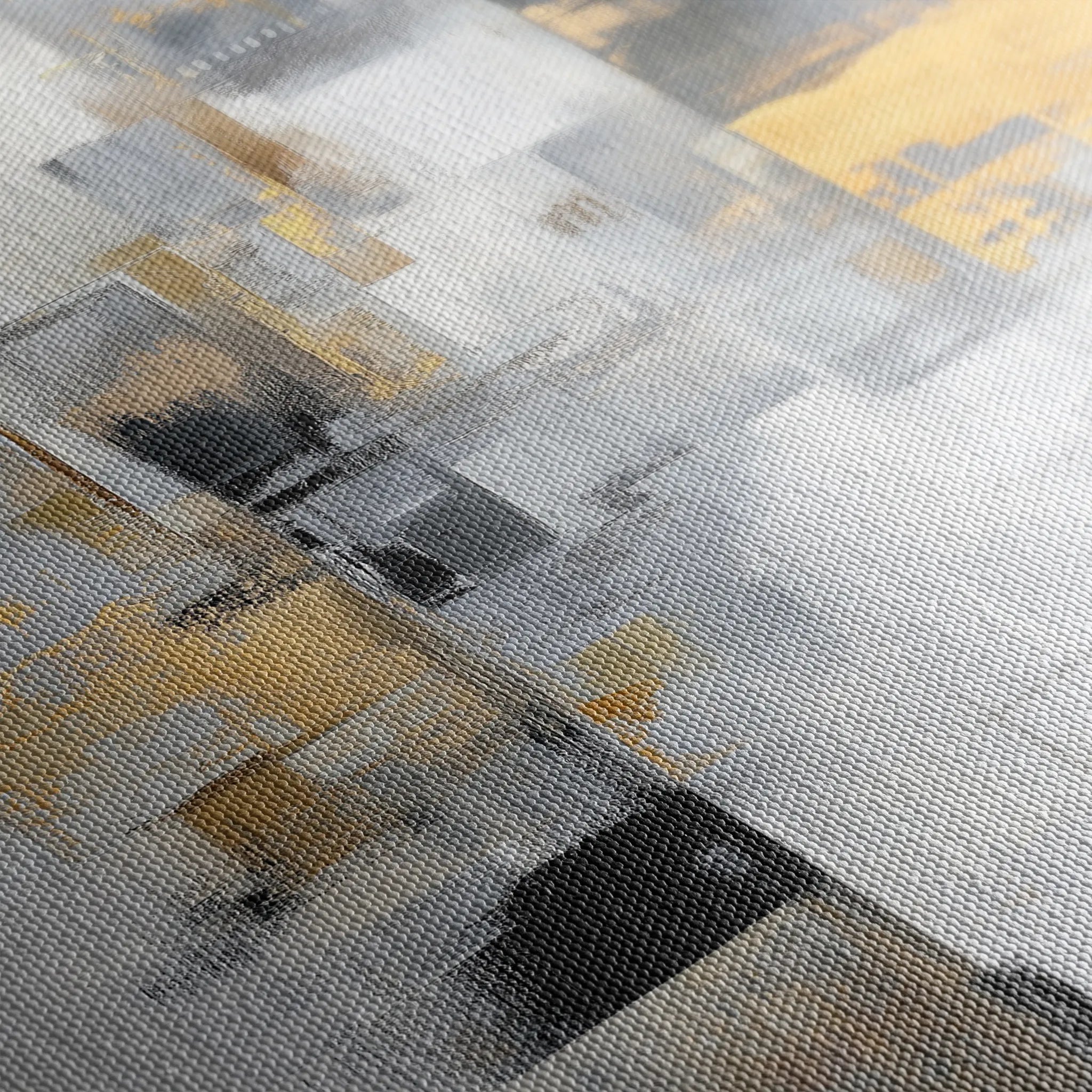 Abstract 2028 Canvas Art 60 x 40 cm / Black