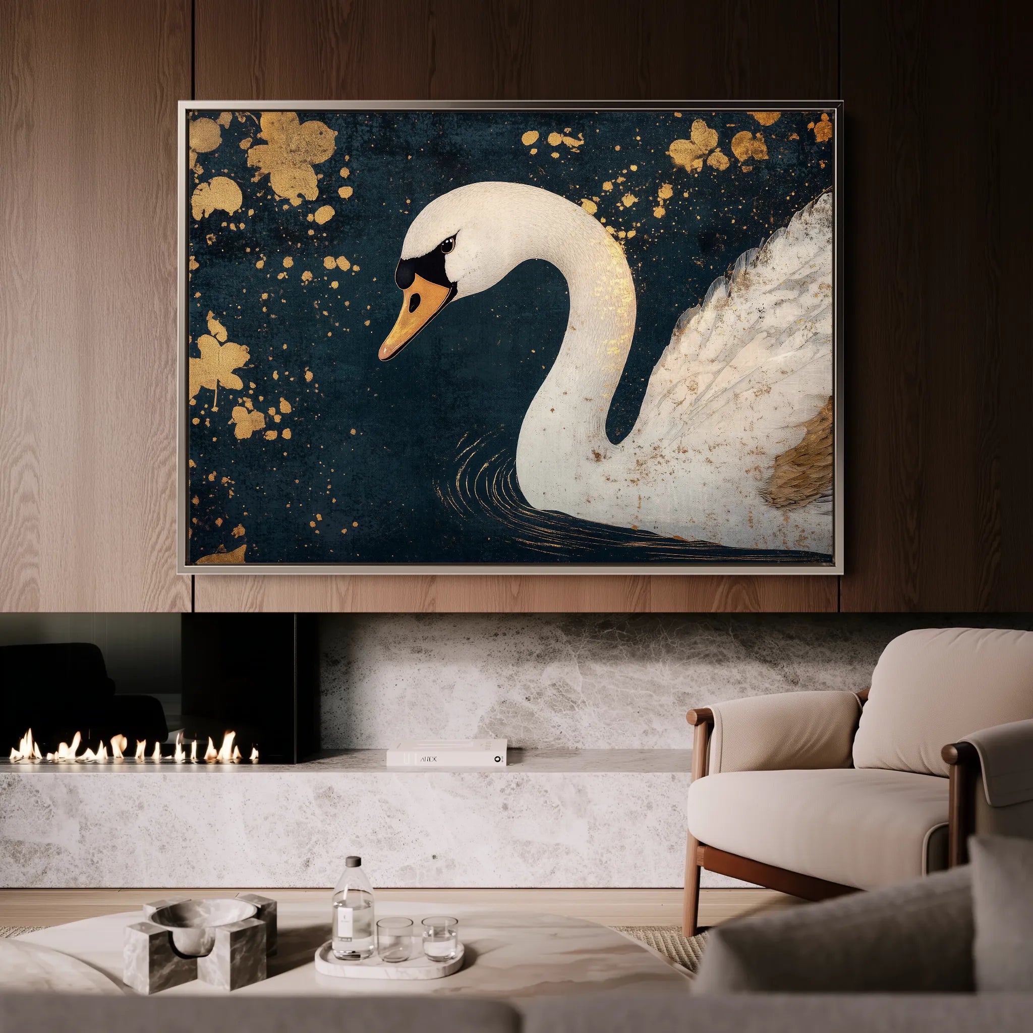 Animals 203 Canvas Art 60 x 40 cm / Black