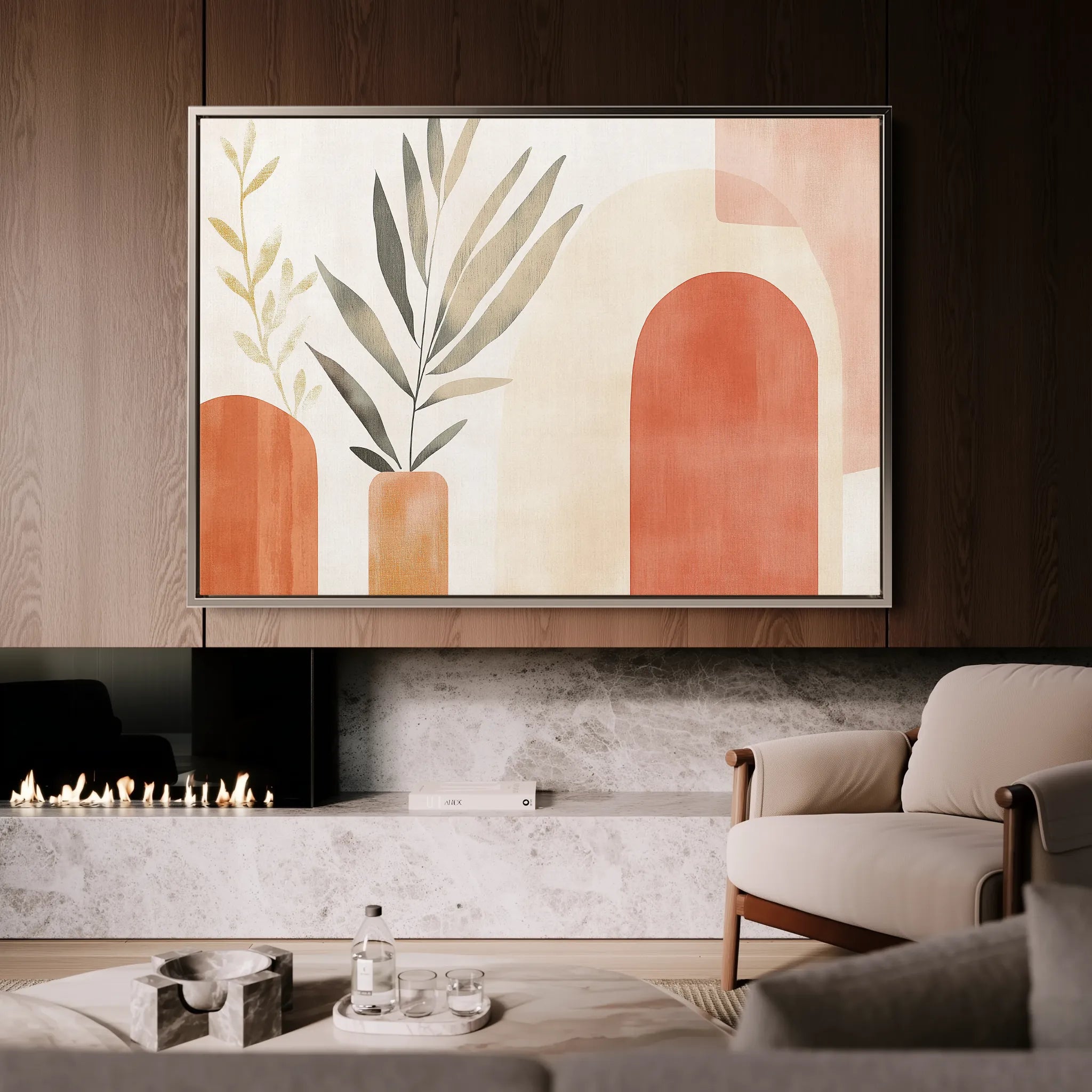 Boho 203 Canvas Art 60 x 40 cm / Black