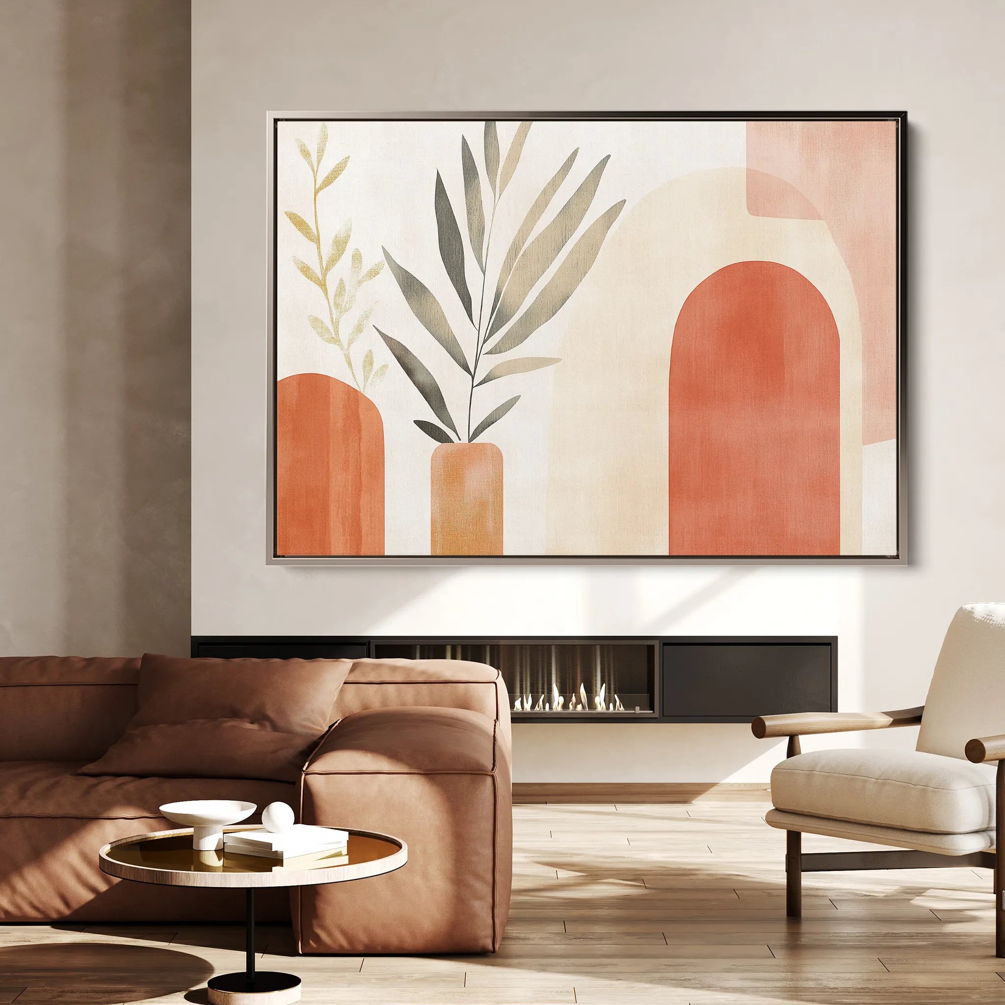 Boho 203 Canvas Art 60 x 40 cm / Black