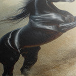 Horses 203 Canvas Art 60 x 40 cm / Black