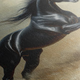 Horses 203 Canvas Art 60 x 40 cm / Black