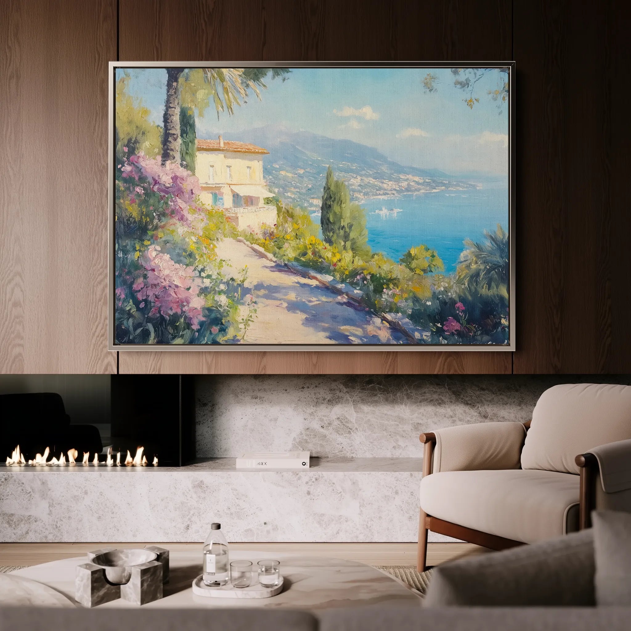 Landscape 203 Canvas Art 60 x 40 cm / Black