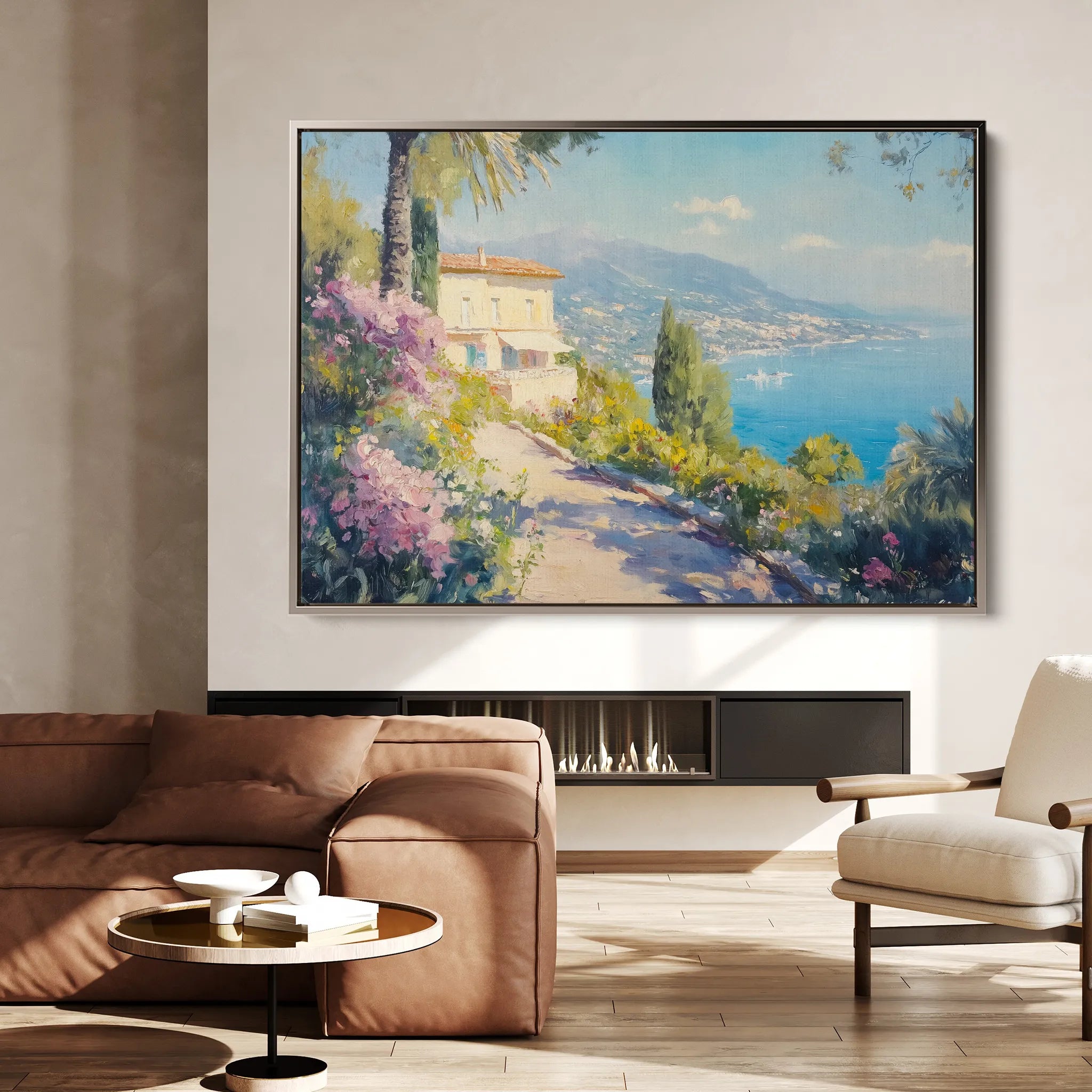Landscape 203 Canvas Art 60 x 40 cm / Black