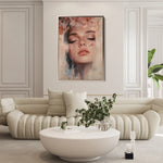 Portrait 203 Canvas Art 60 x 40 cm / Black