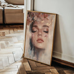 Portrait 203 Canvas Art 60 x 40 cm / Black