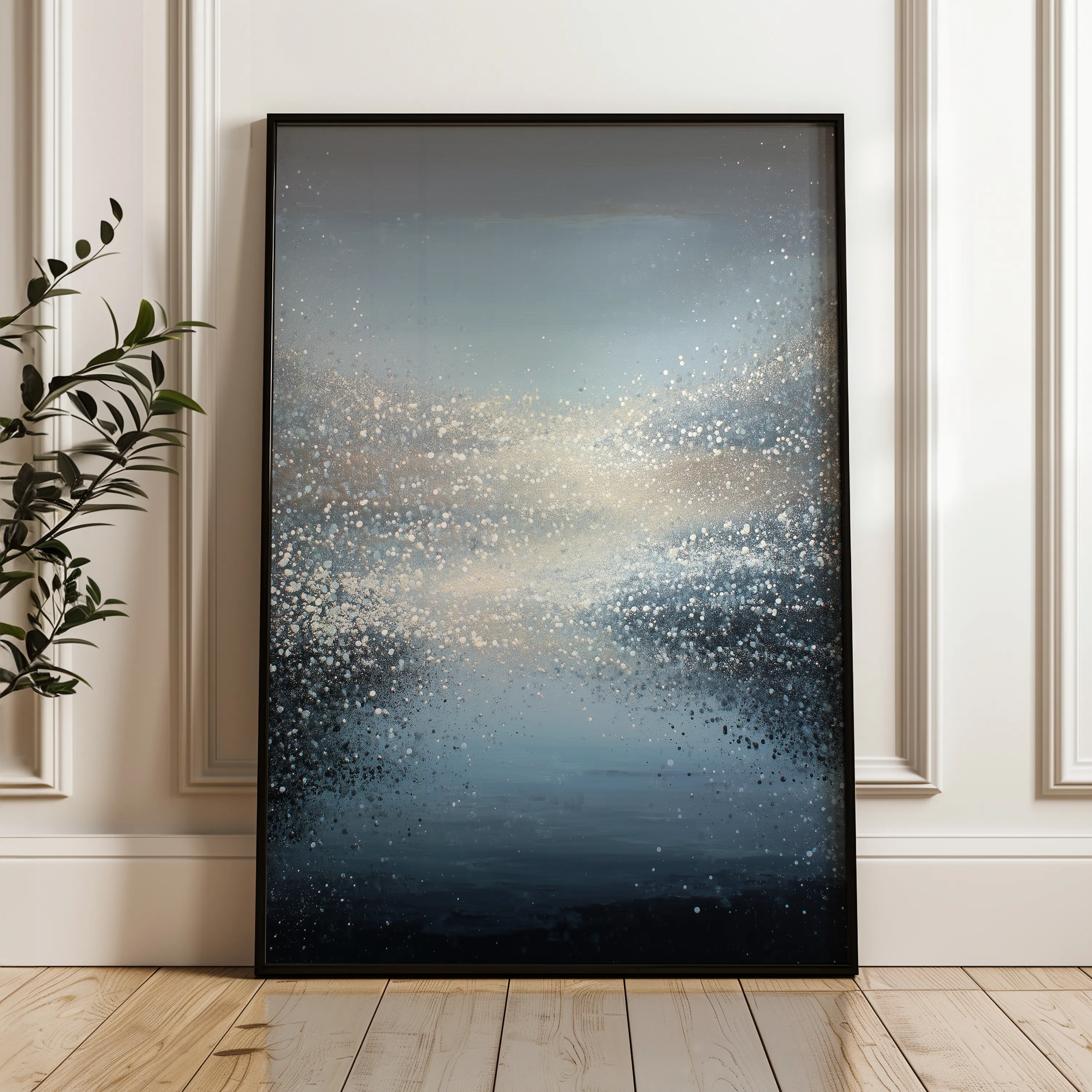 Abstract 2031 Canvas Art 60 x 40 cm / Black