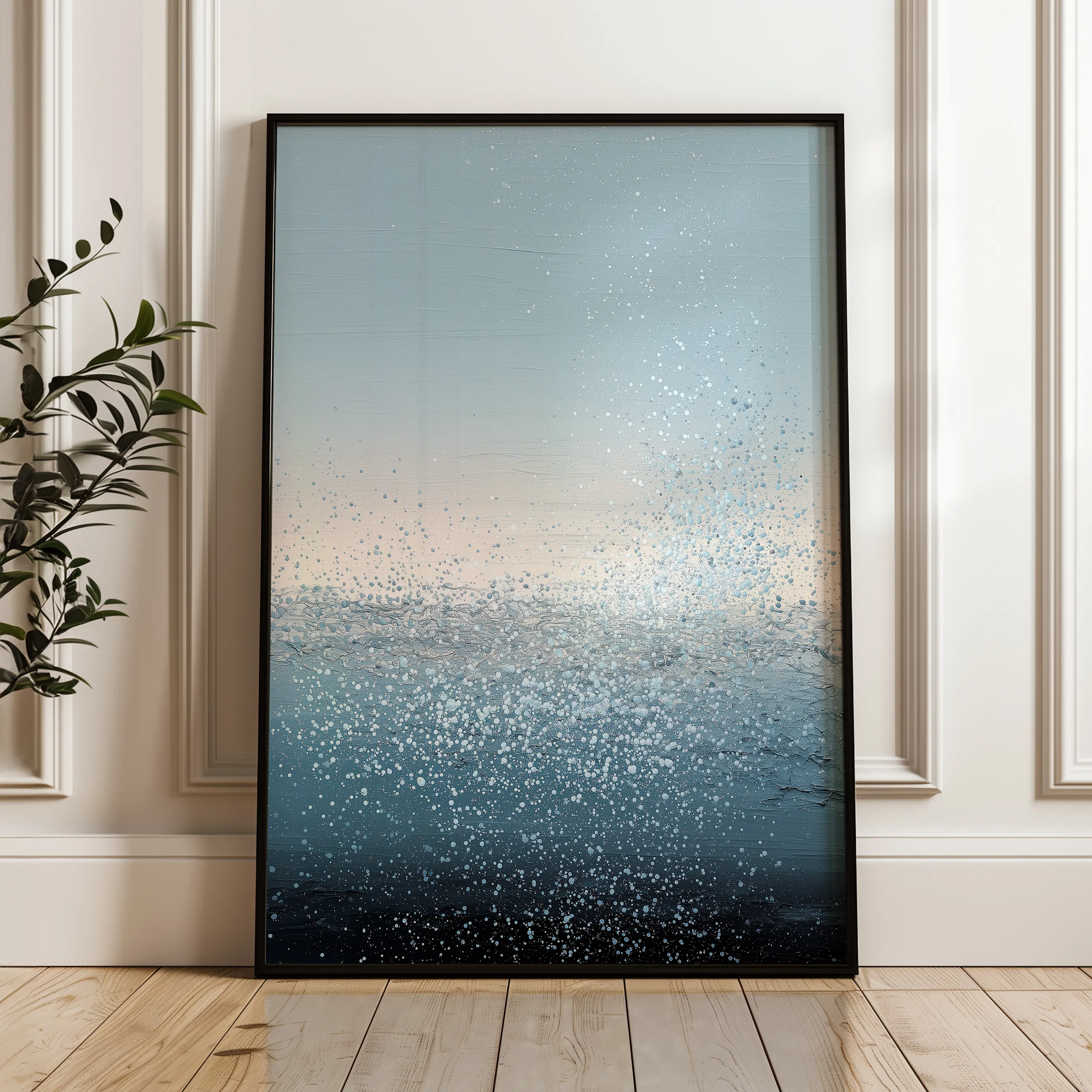 Abstract 2033 Canvas Art 60 x 40 cm / Black