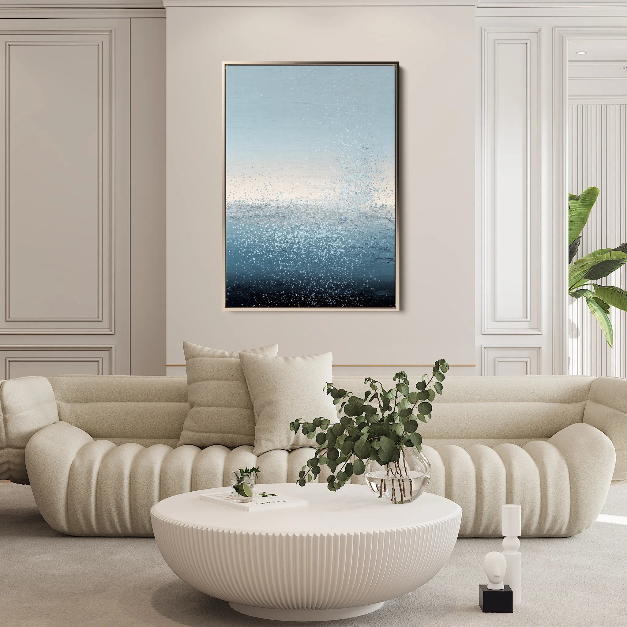 Abstract 2033 Canvas Art 60 x 40 cm / Black