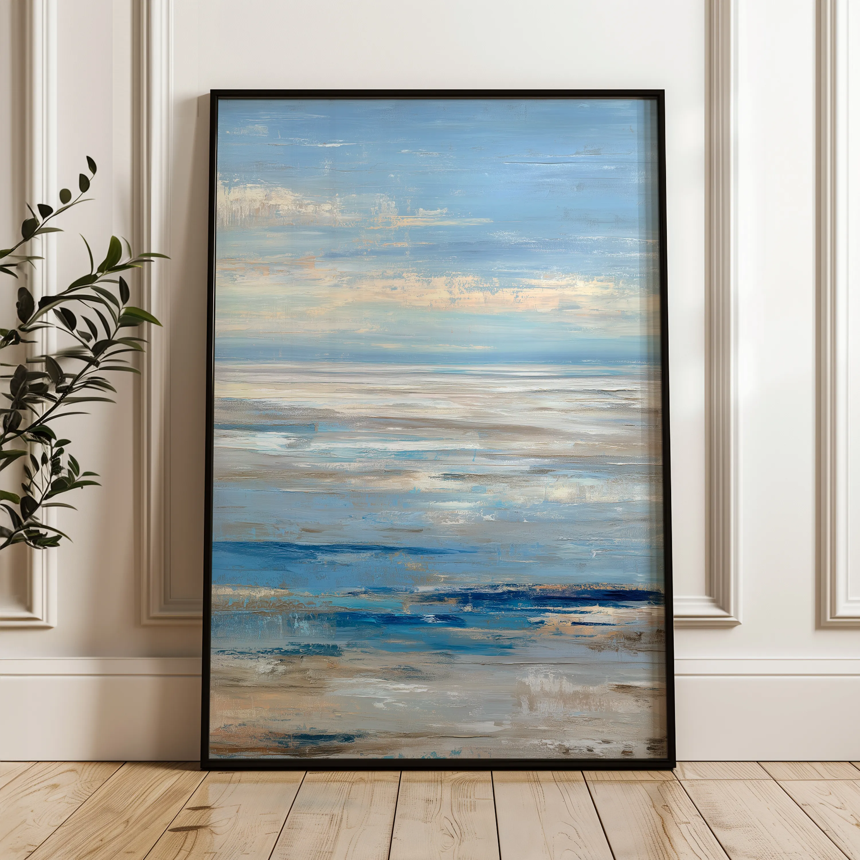 Abstract 2035 Canvas Art 60 x 40 cm / Black