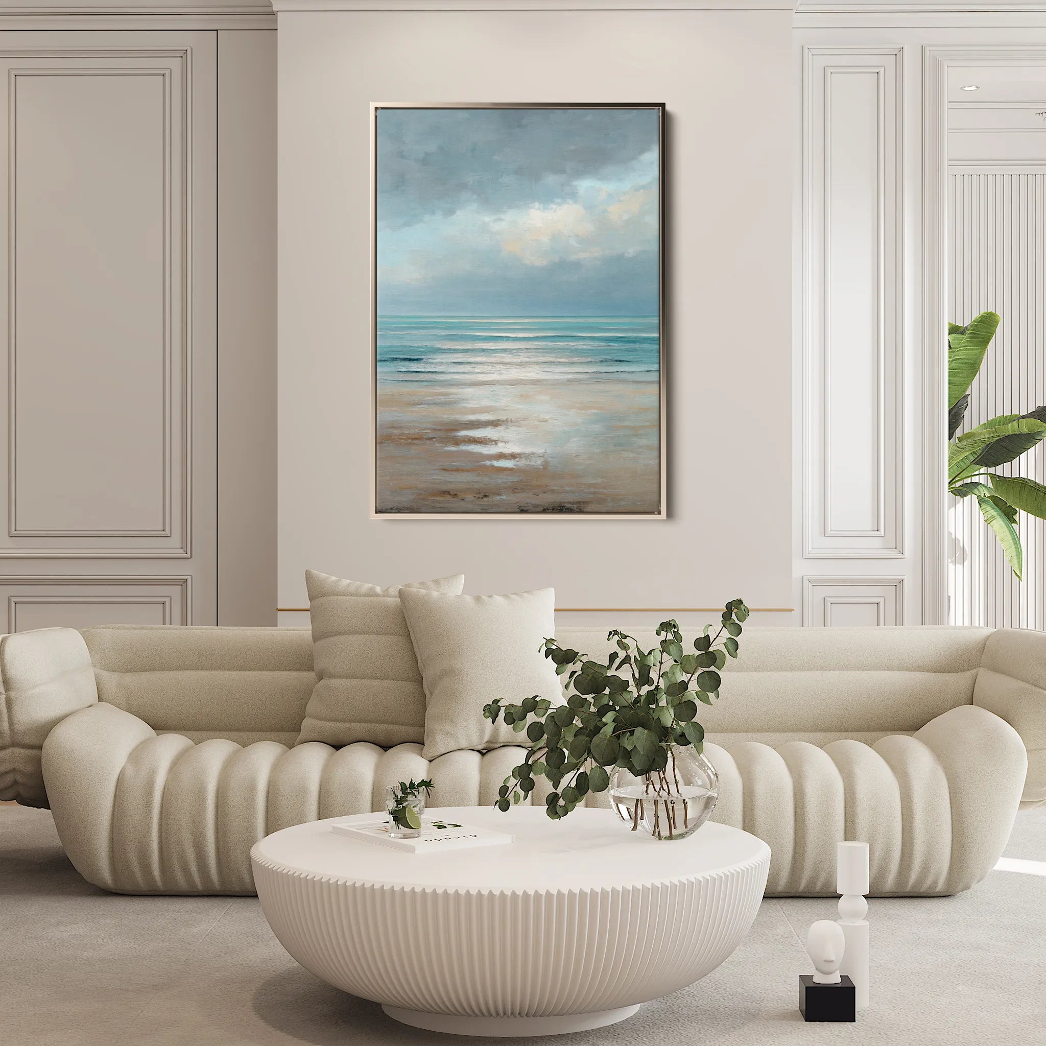 Abstract 2037 Canvas Art 60 x 40 cm / Black
