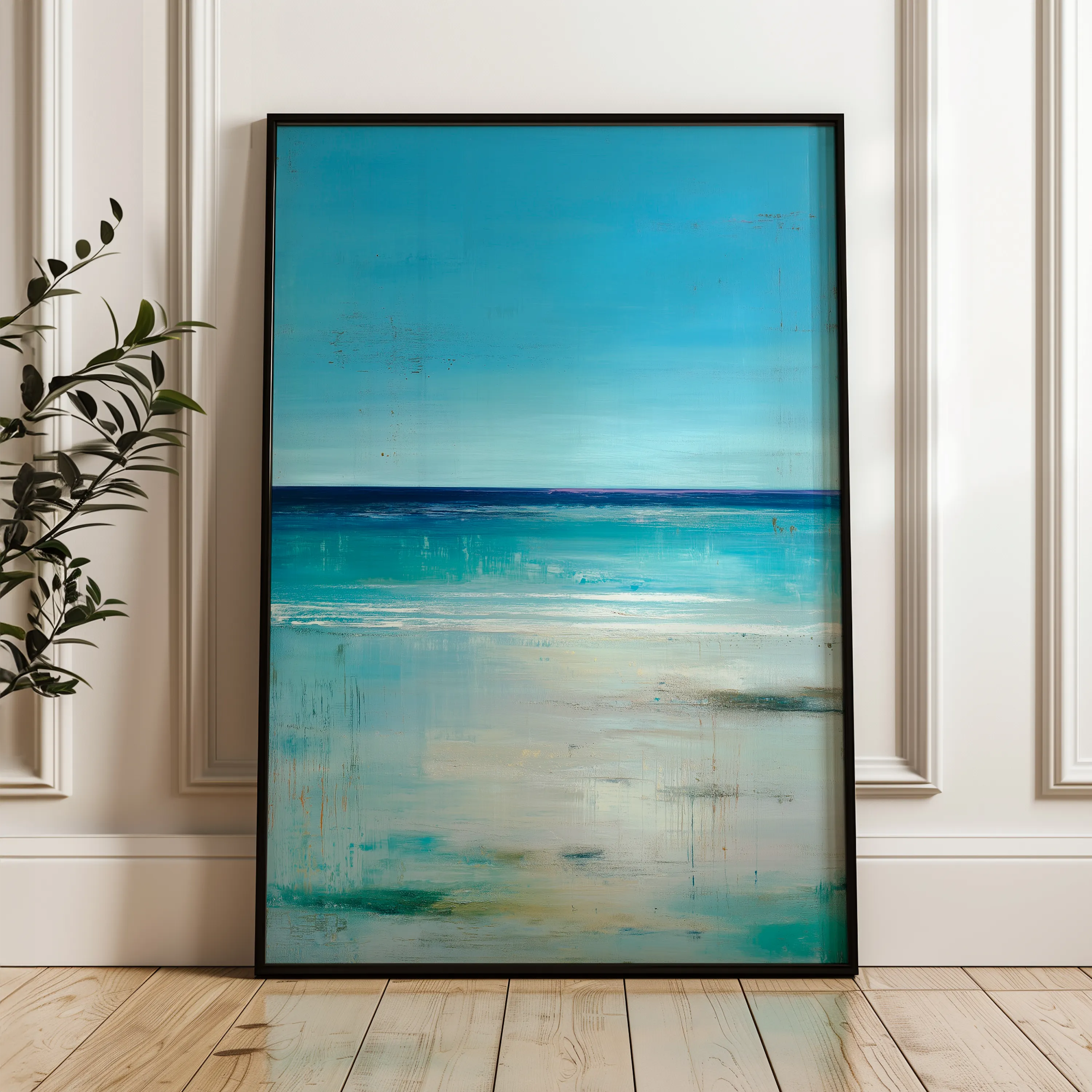 Abstract 2038 Canvas Art 60 x 40 cm / Black