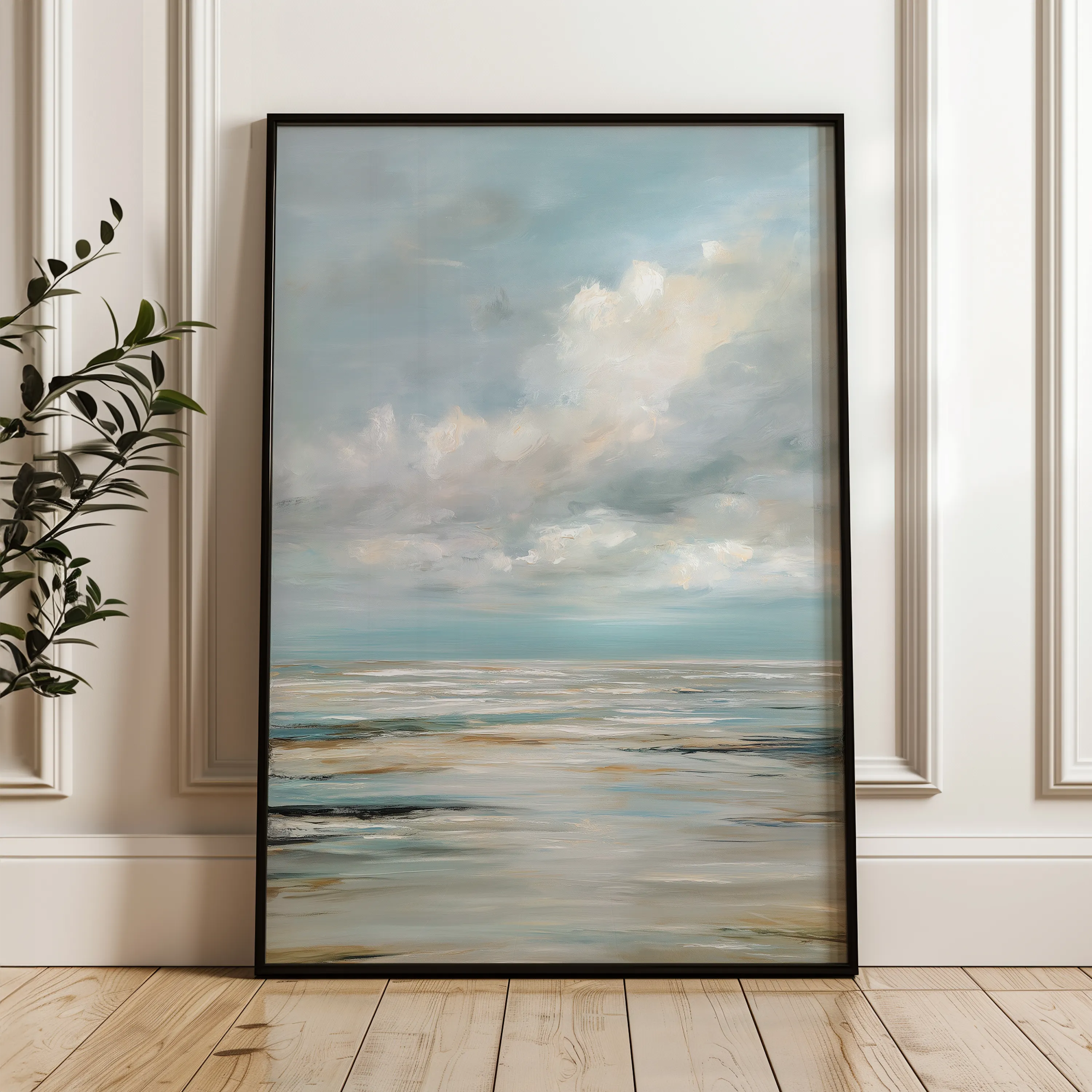 Abstract 2039 Canvas Art 60 x 40 cm / Black