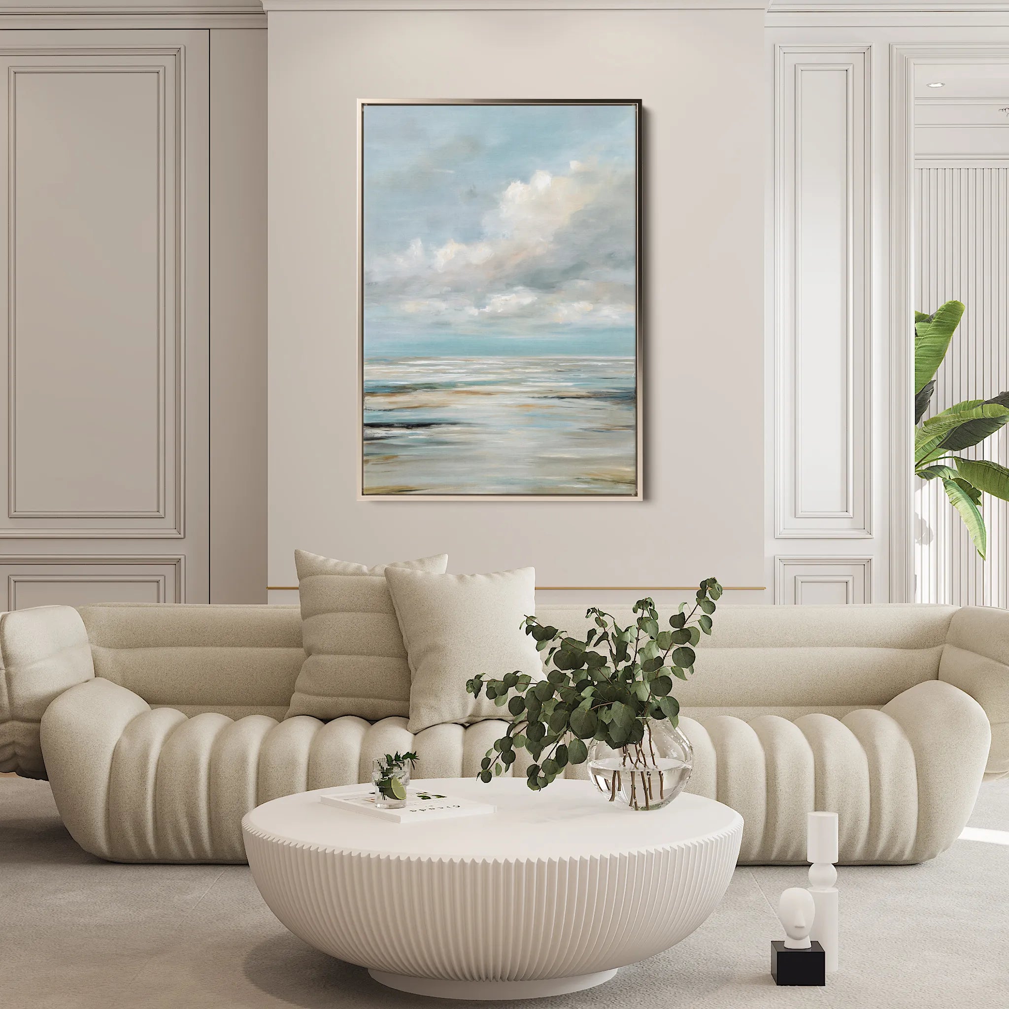 Abstract 2039 Canvas Art 60 x 40 cm / Black